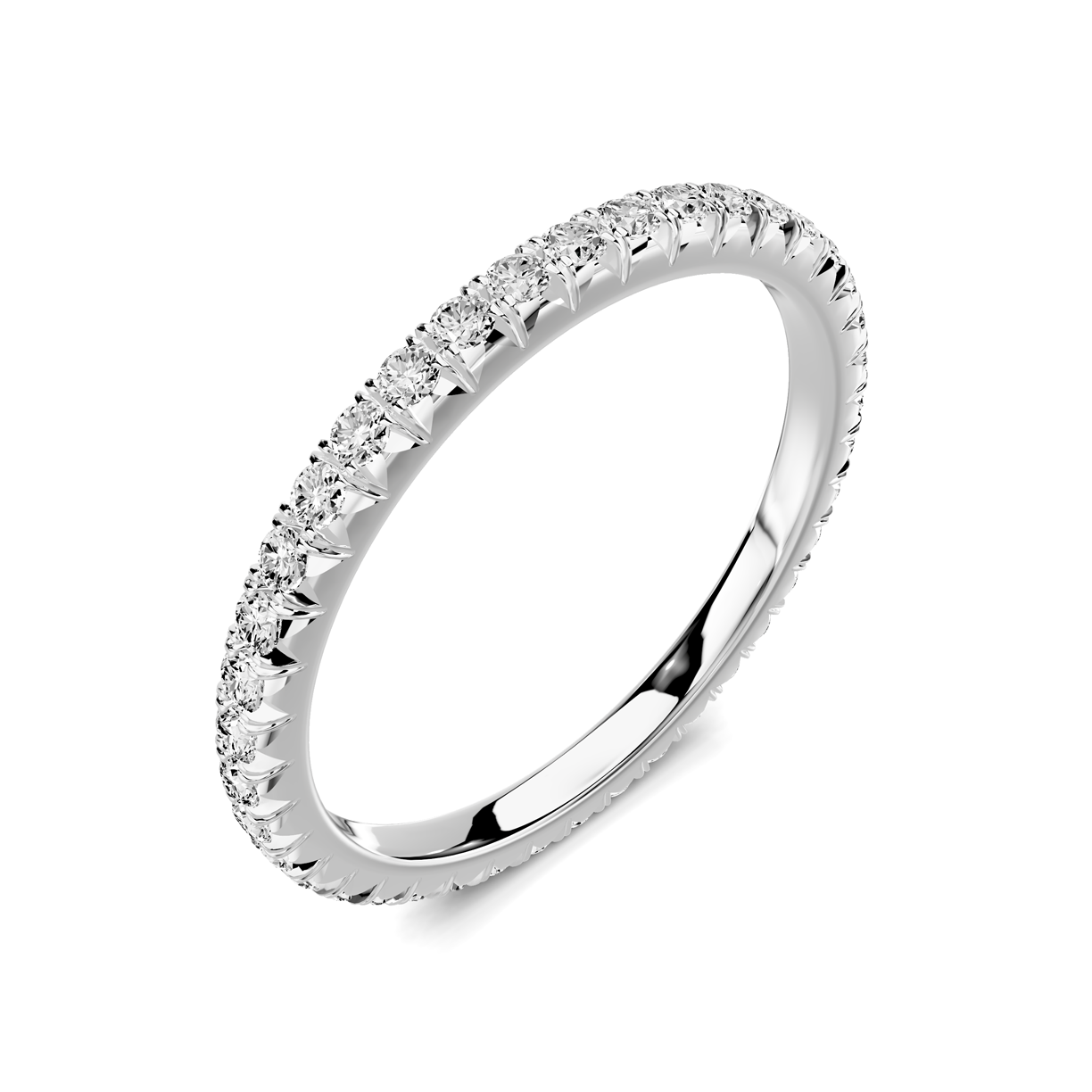 Lumina French Pave Eternity Band