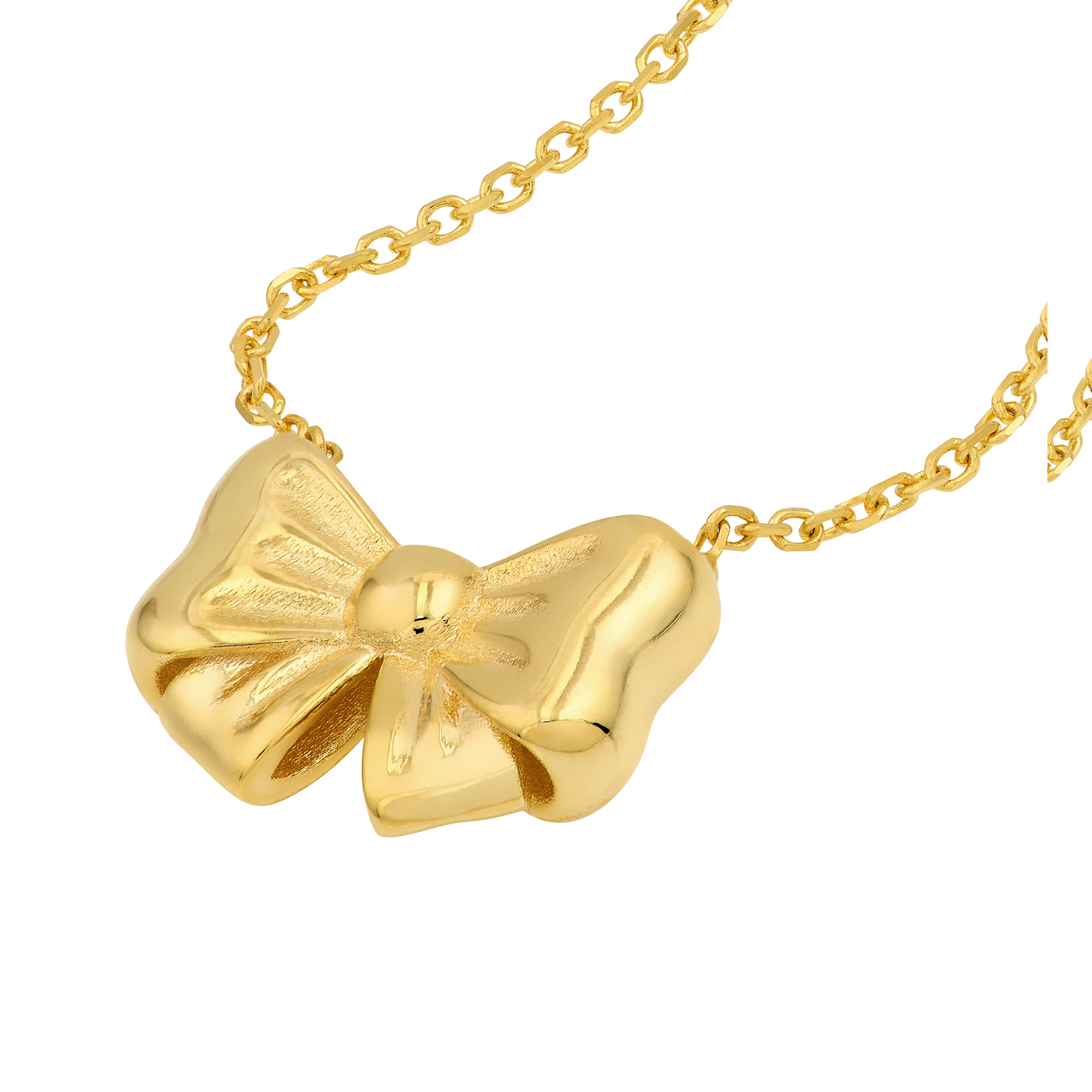 Bow Gold Necklace