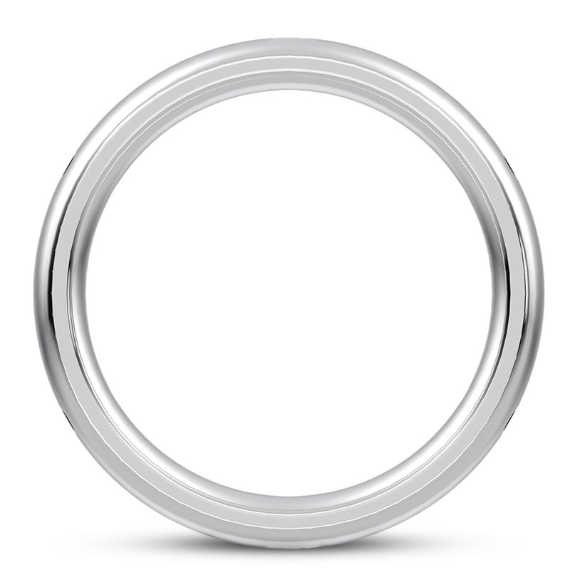 Black-White Contrast Eternity Band (6mm)