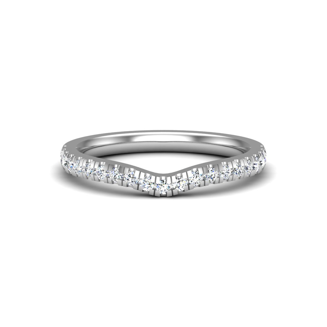 Daisy Curved Pave Band