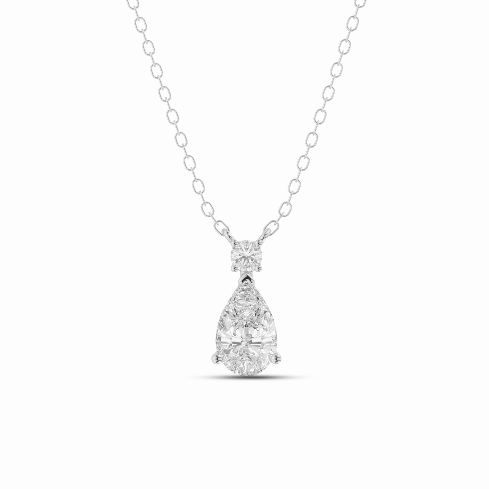 Pear Duo Lab Diamond Pendant