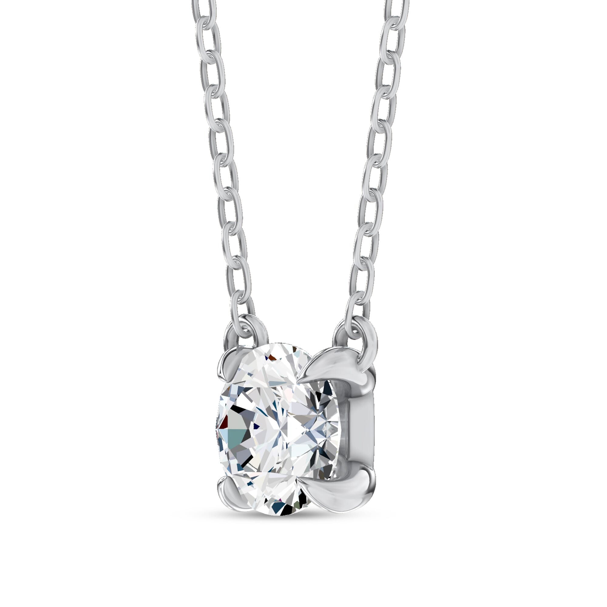C-Prong Pavé Lab Diamond Pendant (½ ct. tw.) by Christian Siriano