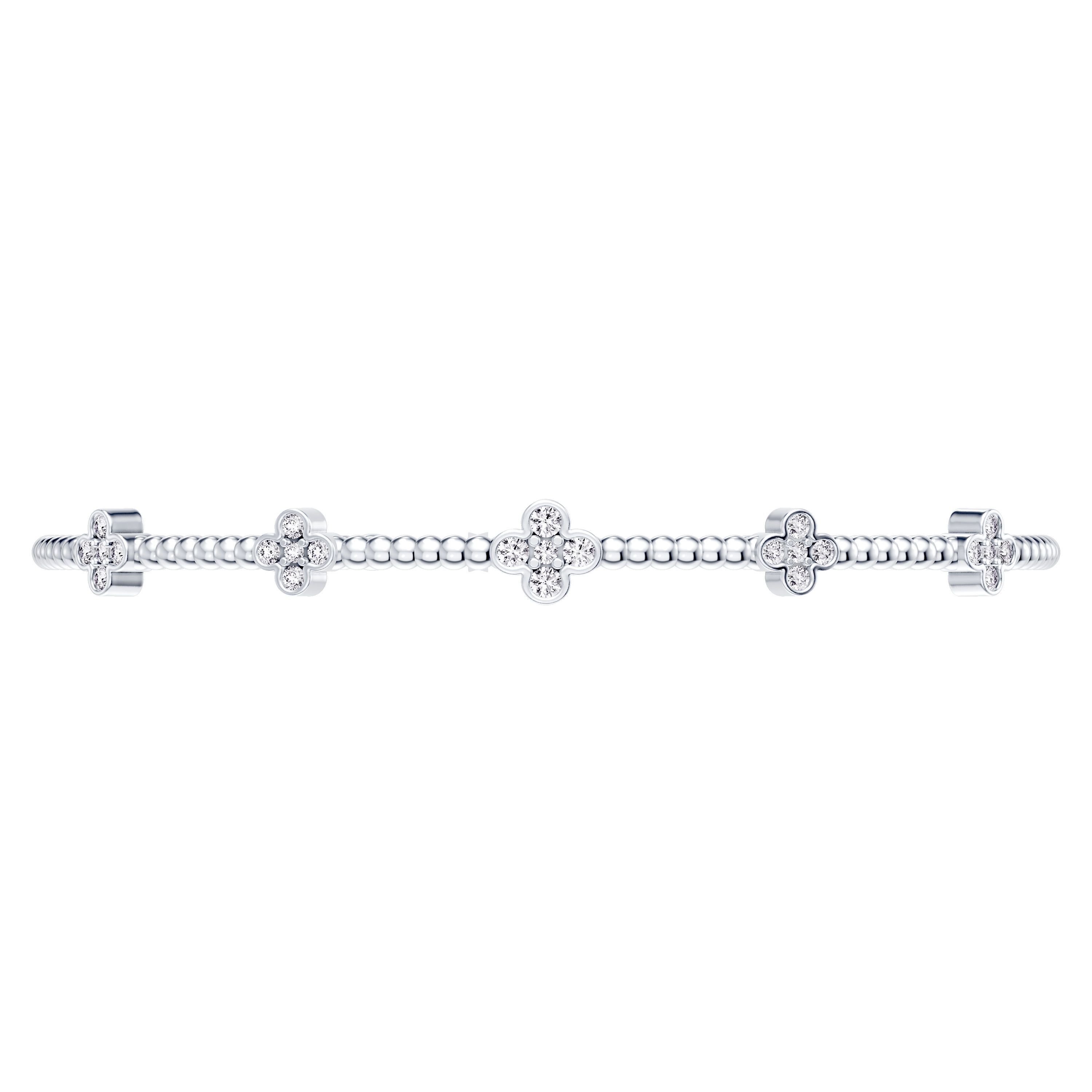 Velocity Active Flex Clover Diamond Bracelet