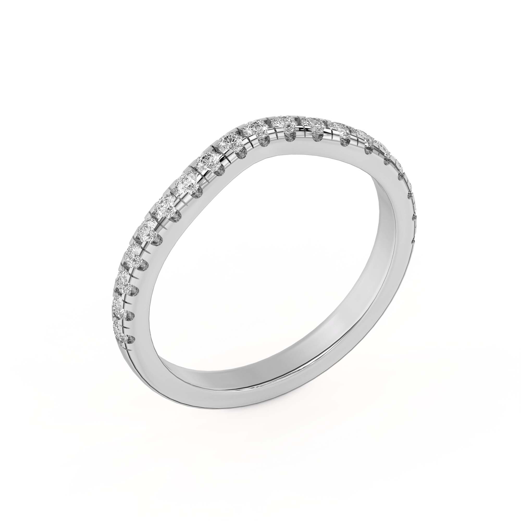 Betsy Classic Curved Pave Band