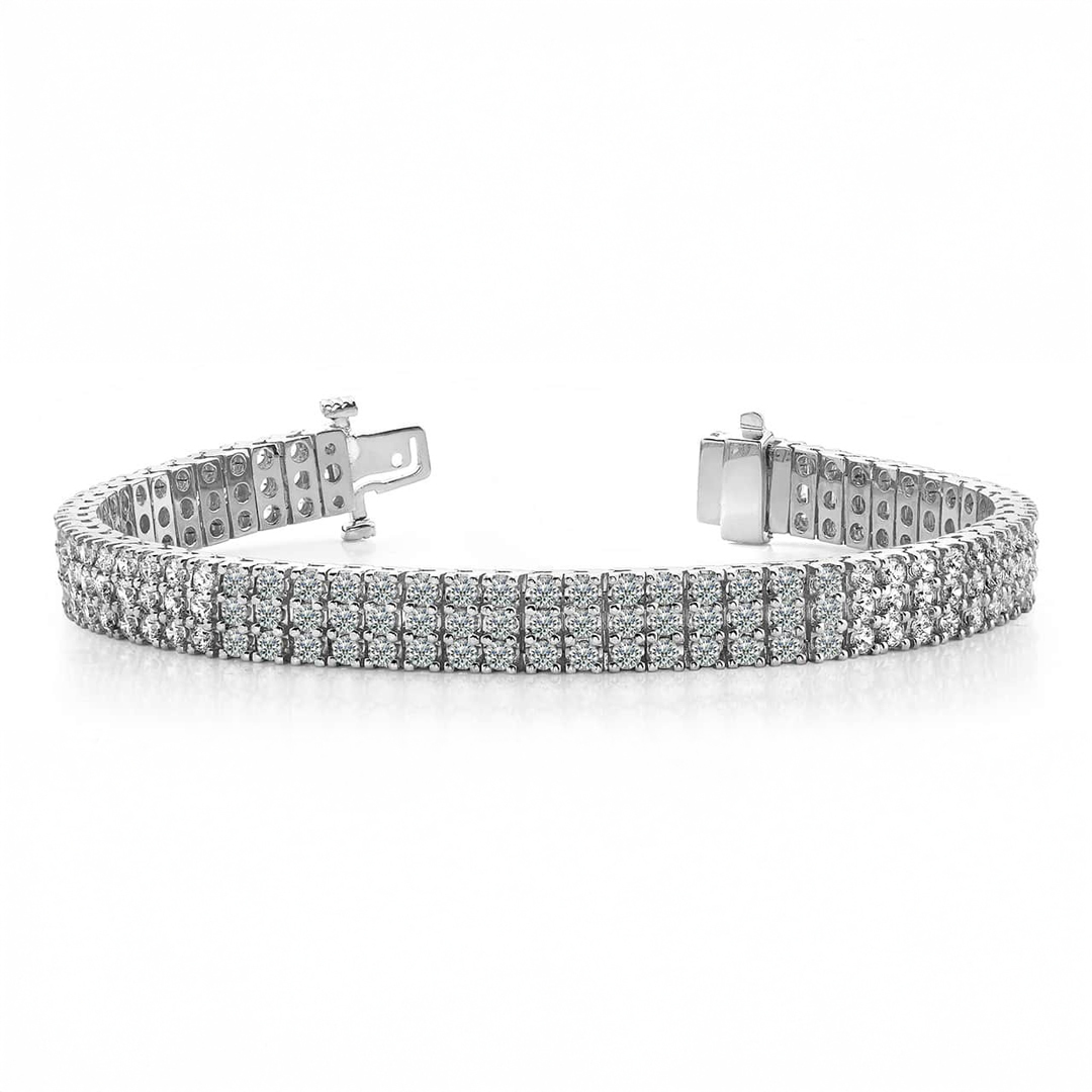 Triple Row Diamond Bracelet (5 ct. tw.)