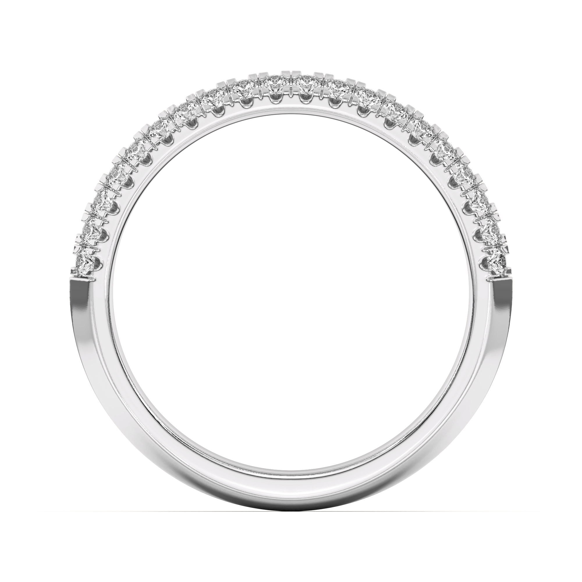 Karen Knife-Edge Pave Band