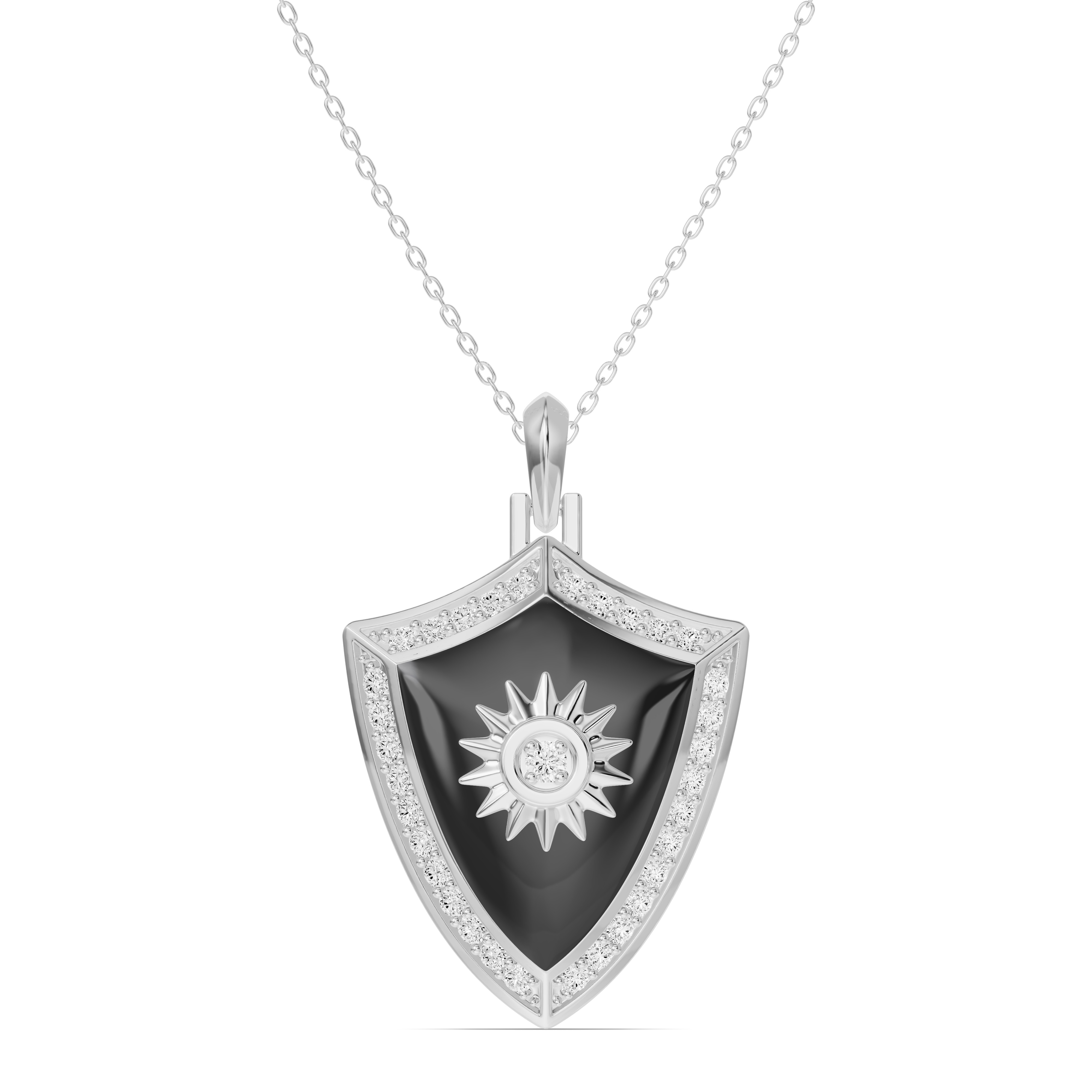 Astril Sol Shield Diamond Pendant