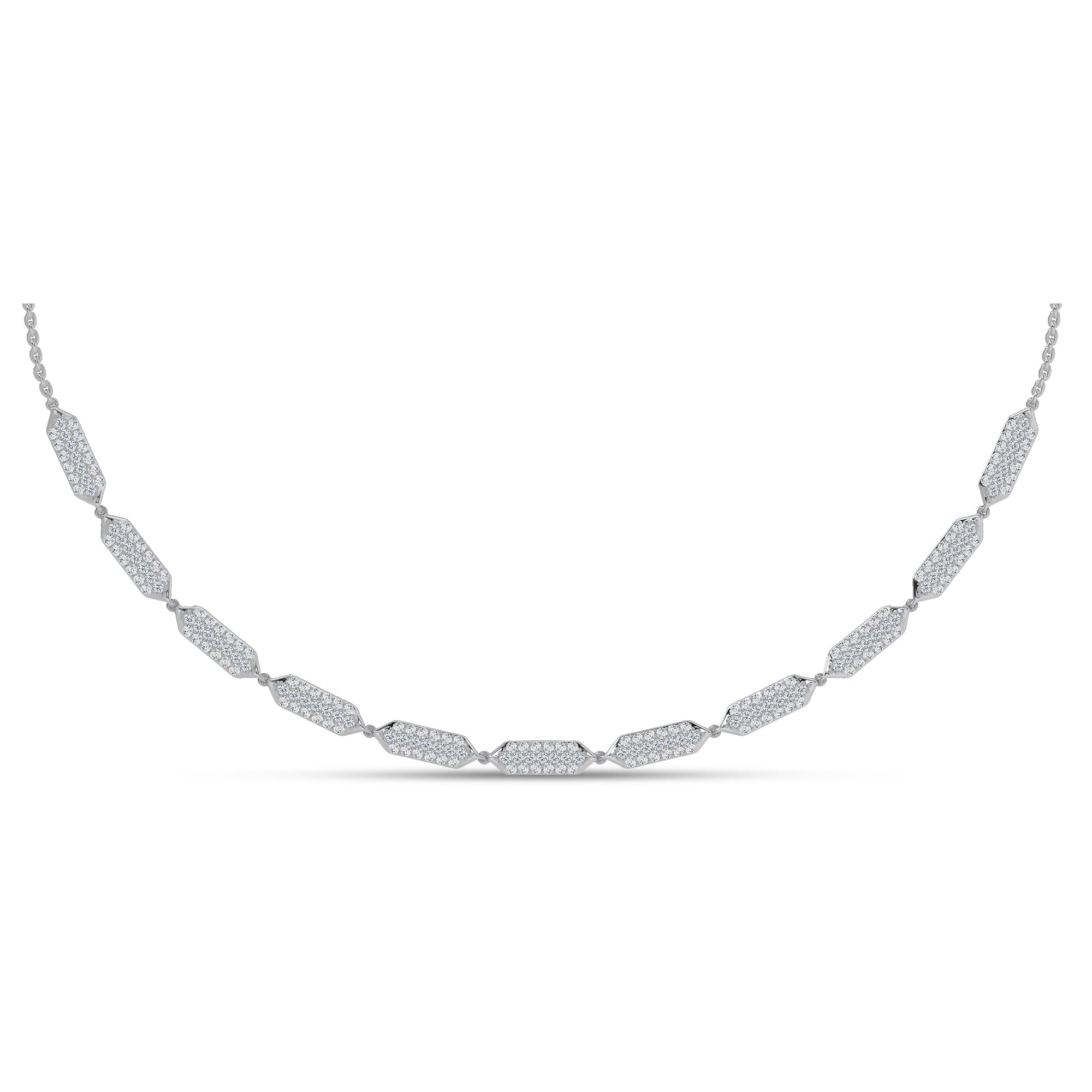 Corza Pavé Link Lab Diamond Necklace by Christian Siriano