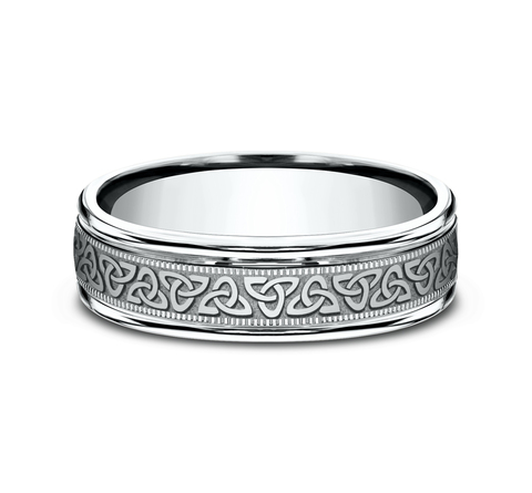 Celtic Triangle Knot Comfort-Fit Band (6mm)