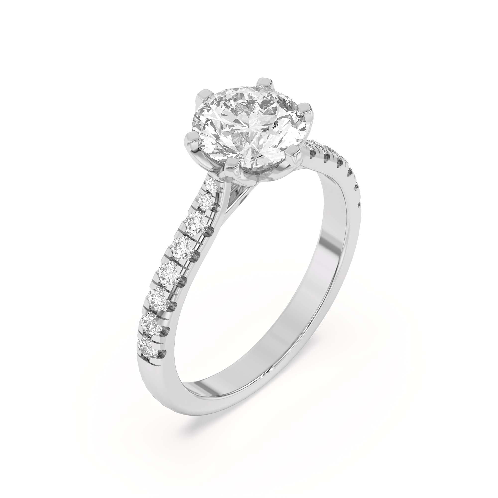 Marigold Grand Tulip Inspired 6 Prong Engagement Ring