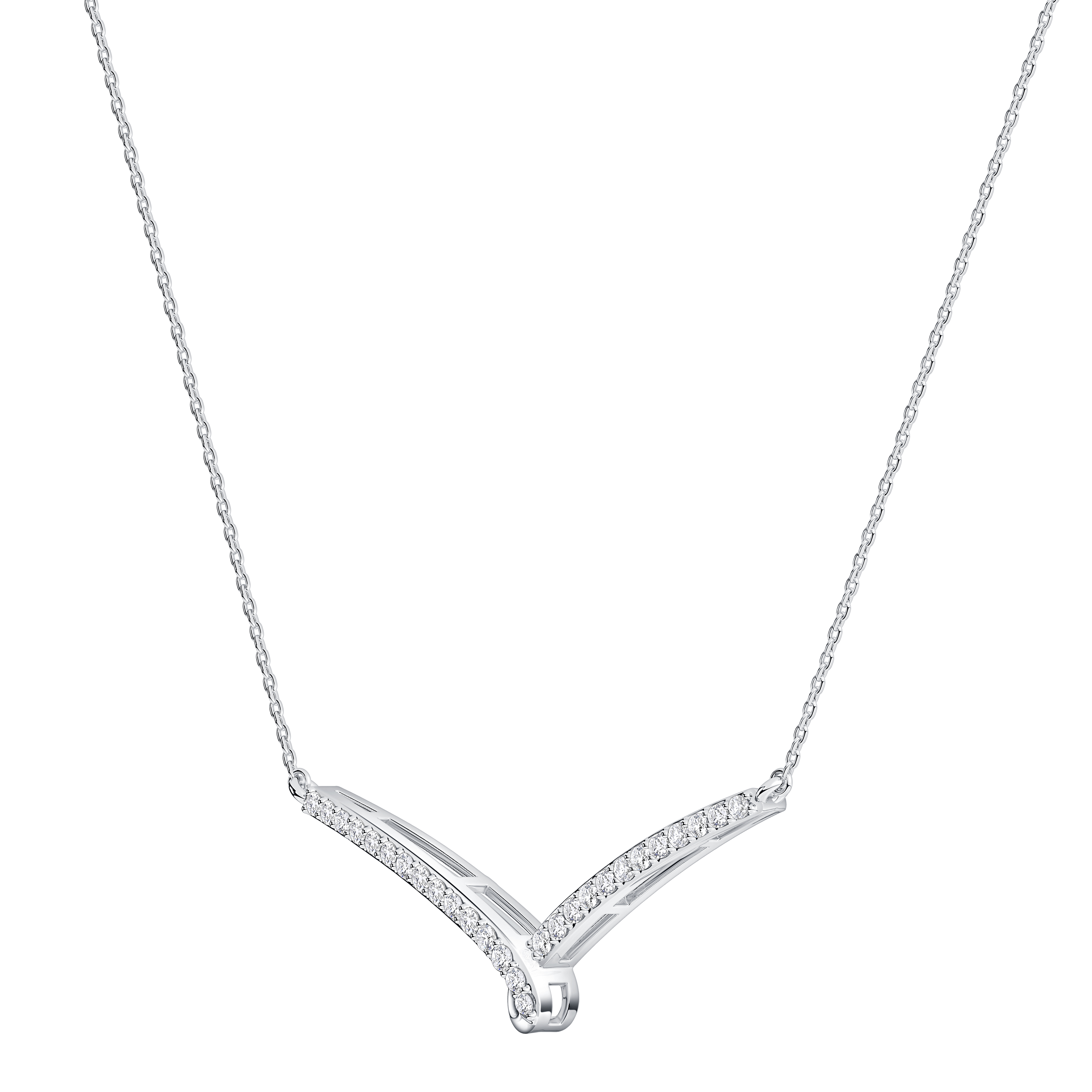 Ribbon Lab Diamond Necklace