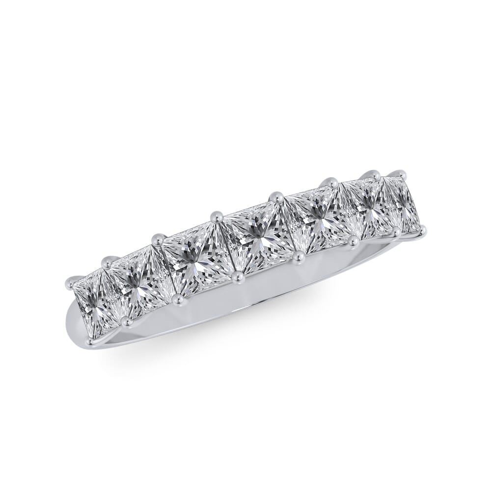 Princess Cut Diamond 7 Stone Ring