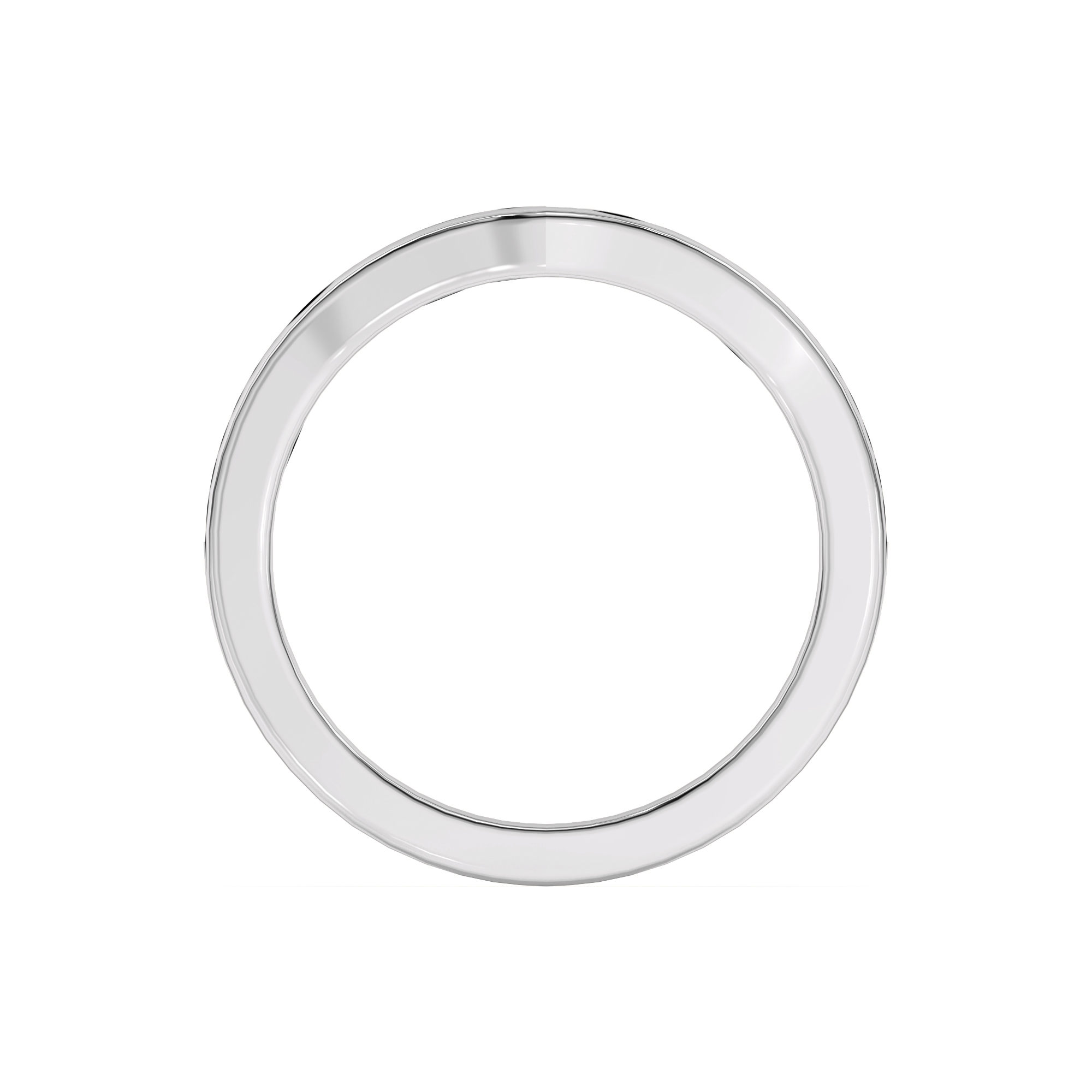 Vesara Curved Channel Pave Band