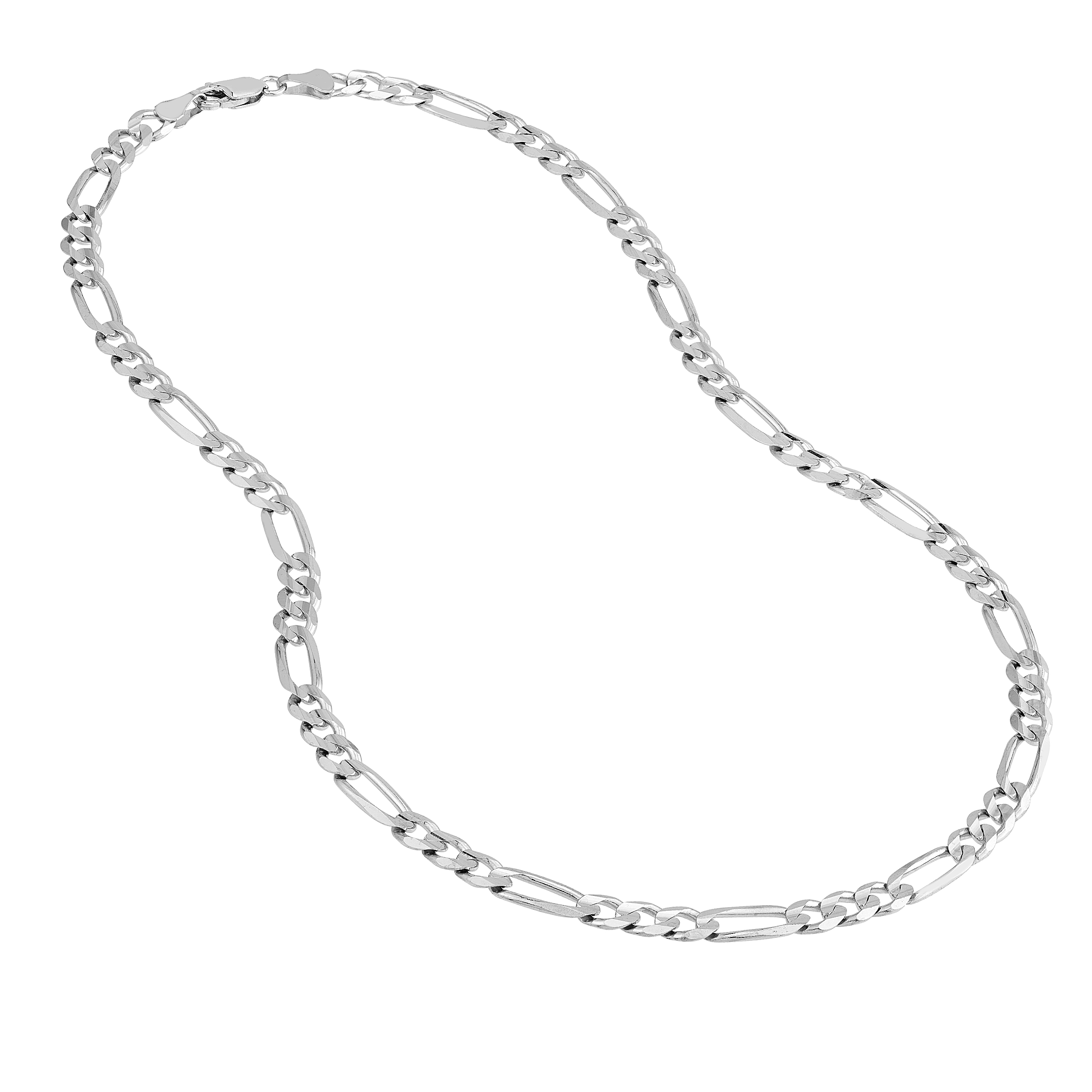 Concave Figaro Silver Necklace (5.8mm, 22")