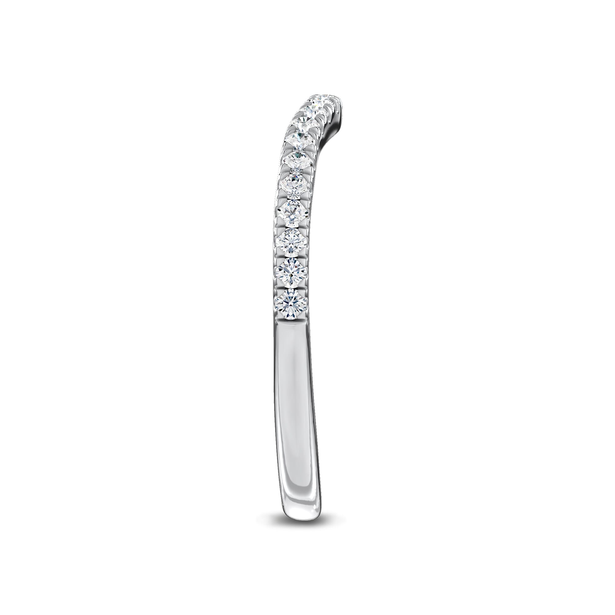 Serenade Contoured Pave Band by Christian Siriano