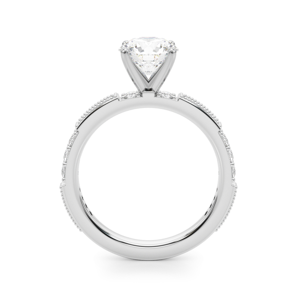 Capucine Milgrain Channel Engagement Ring