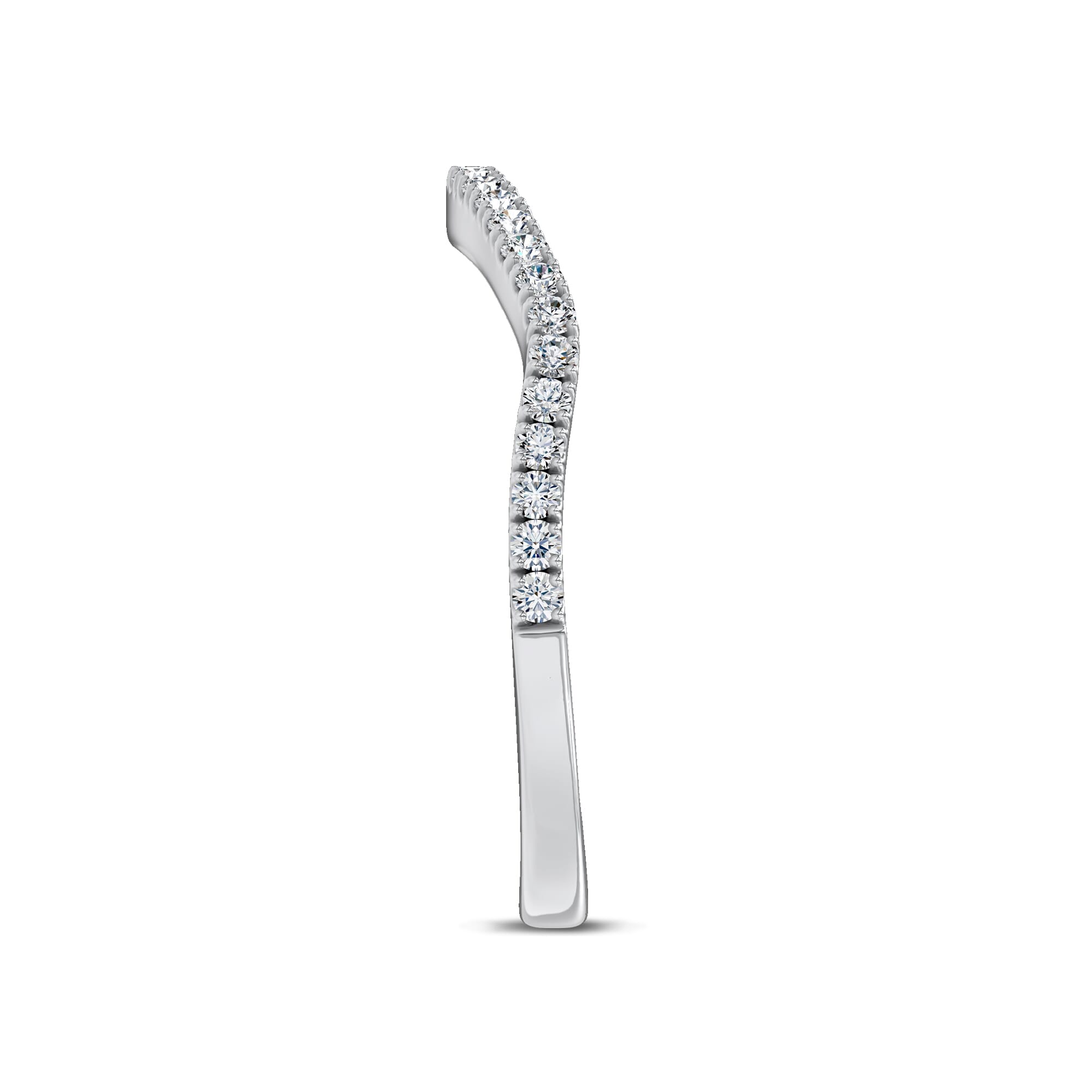 Bellatrix Contour Pave Band