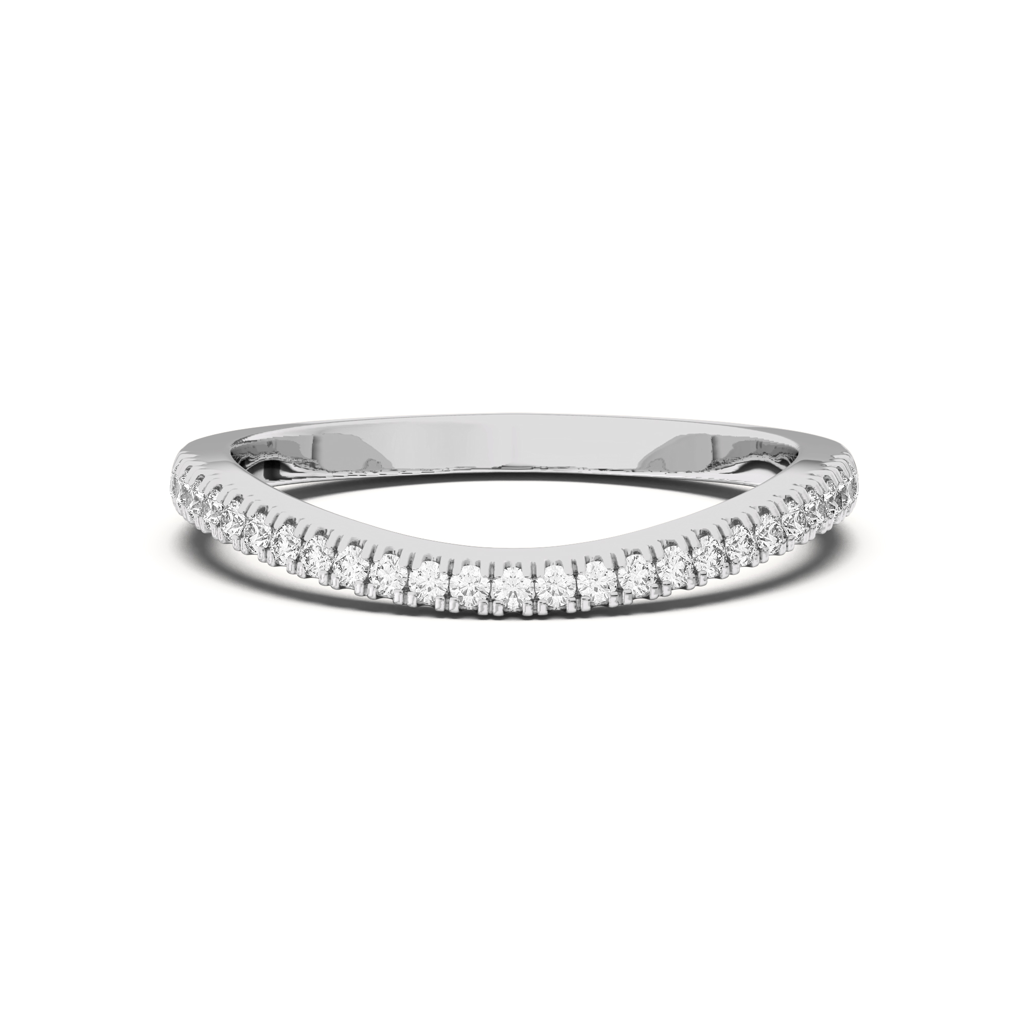 Liana Curve Pave Band