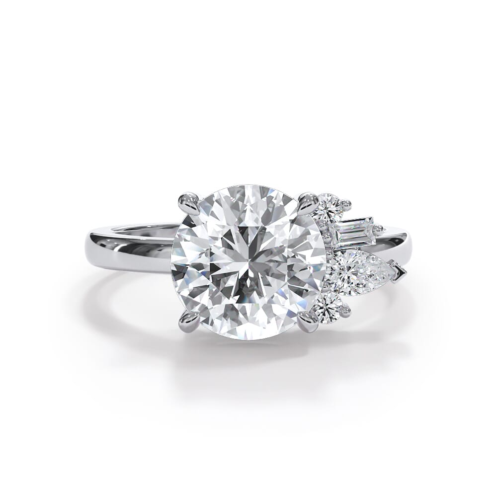 Verana Asymmetrical Diamond Engagement Ring