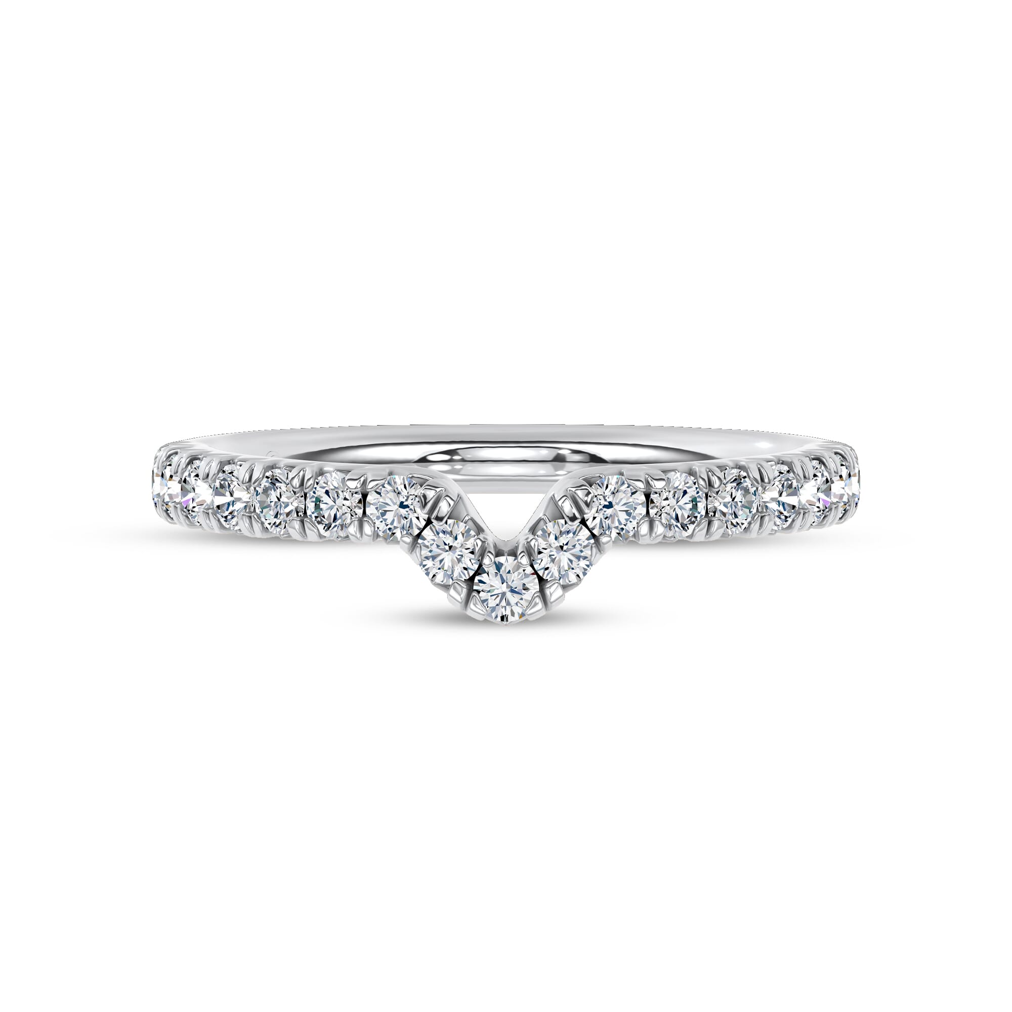 Ovation Contoured Pave Band by Christian Siriano