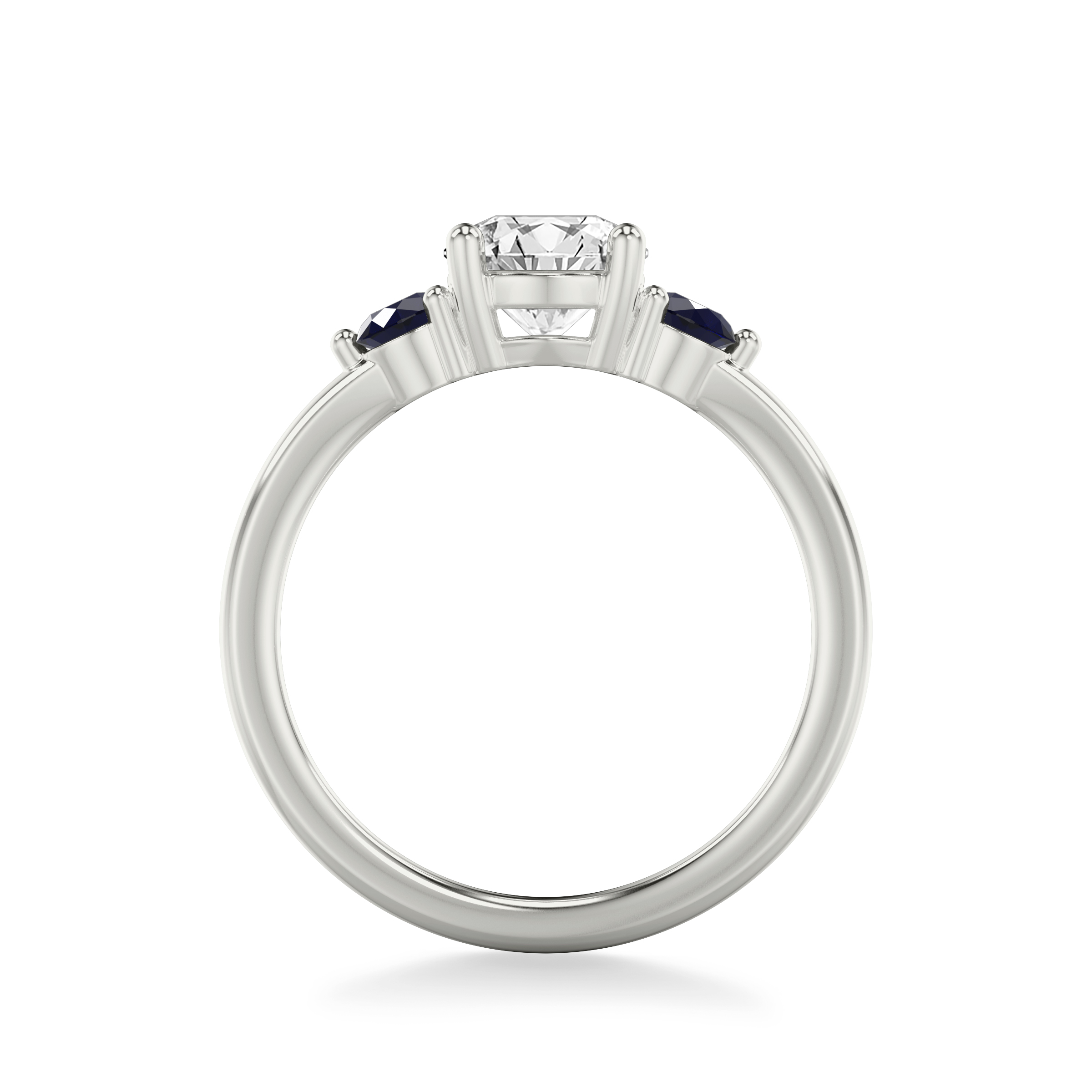 Aisling Sapphire Accent Engagement Ring