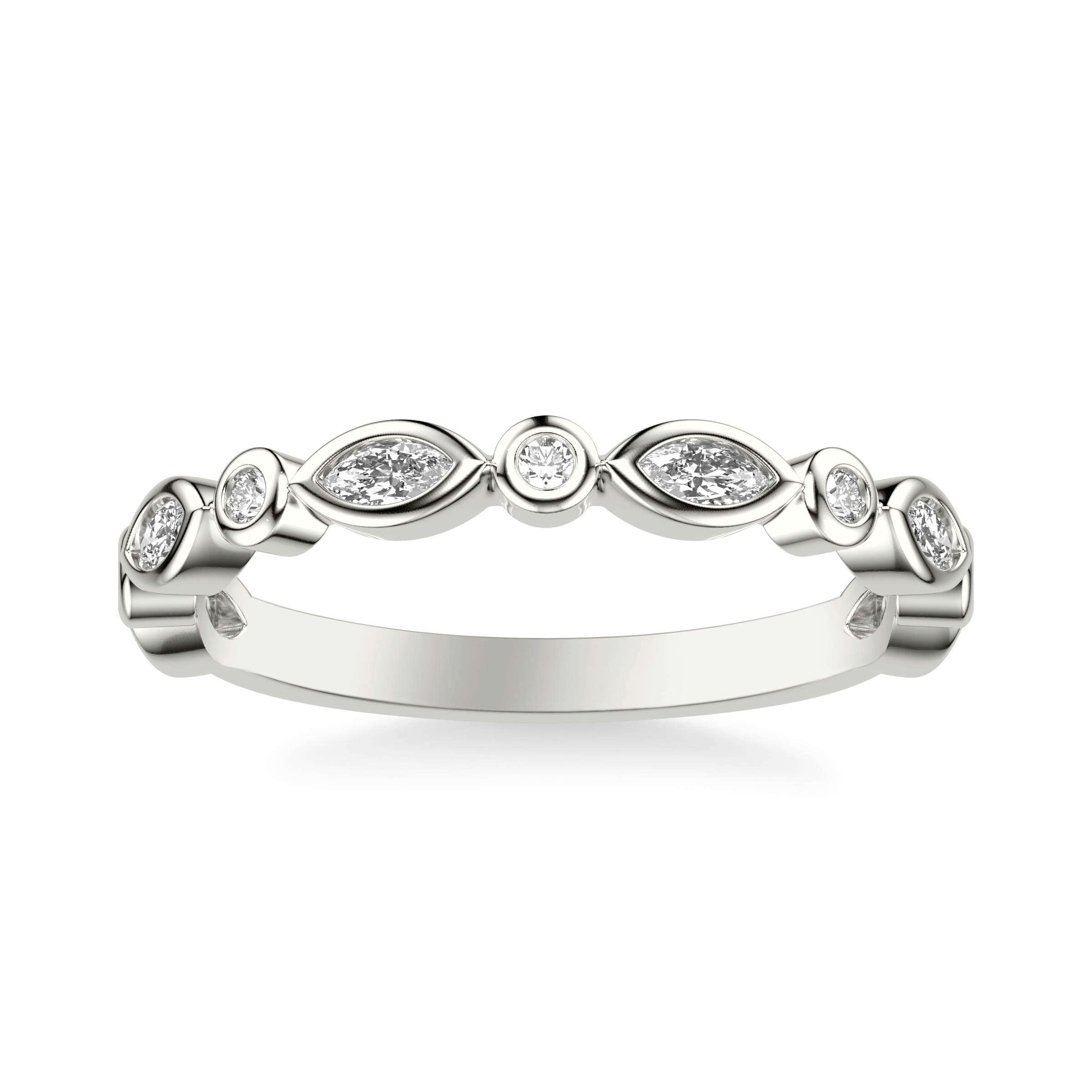Jamie Marquise And Round Bezel Band