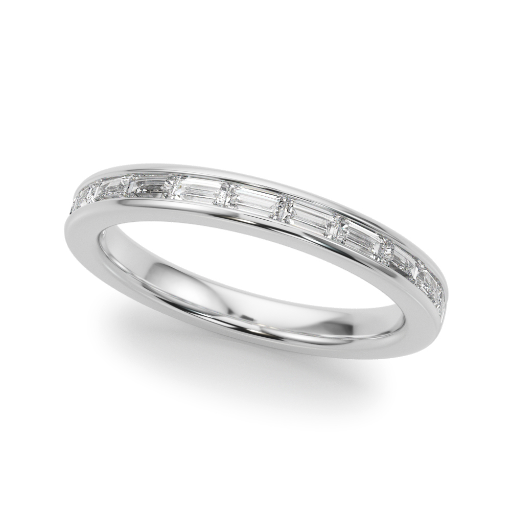 Fleurie Channel Set Baguette Band
