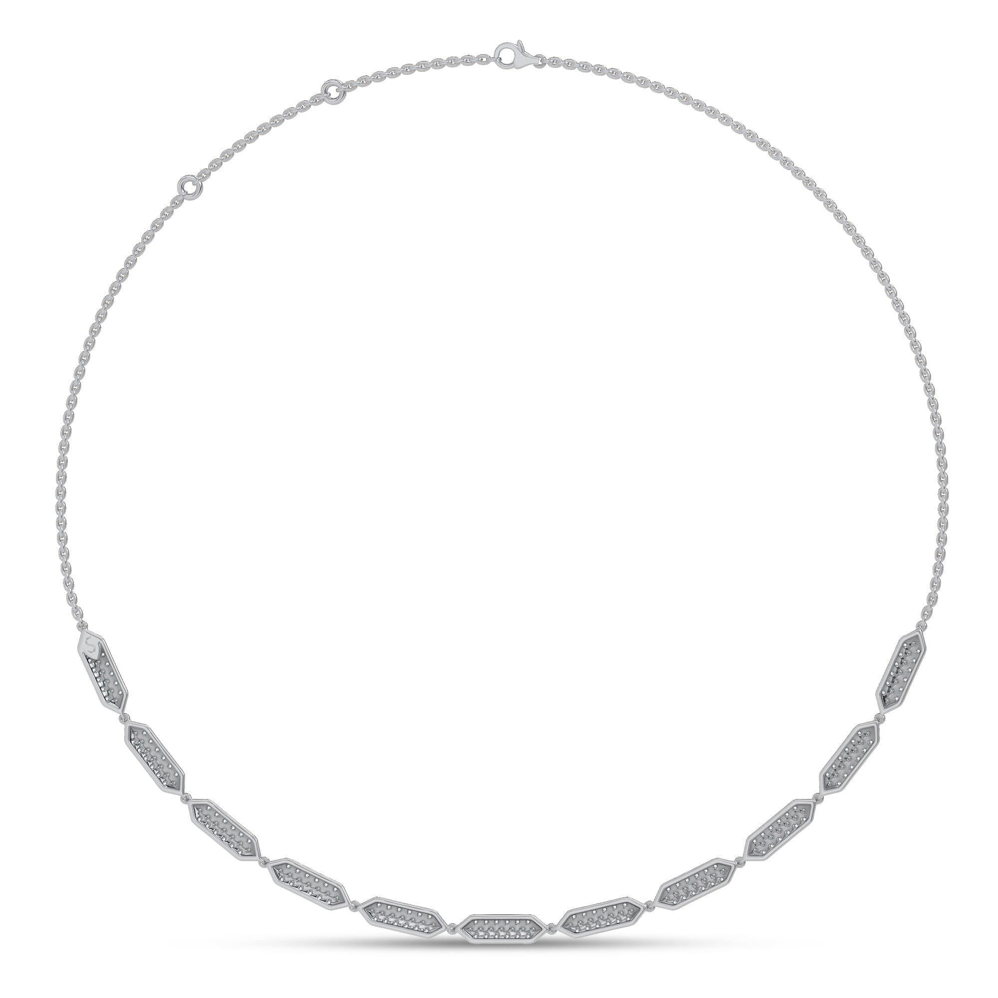 Corza Pavé Link Lab Diamond Necklace by Christian Siriano