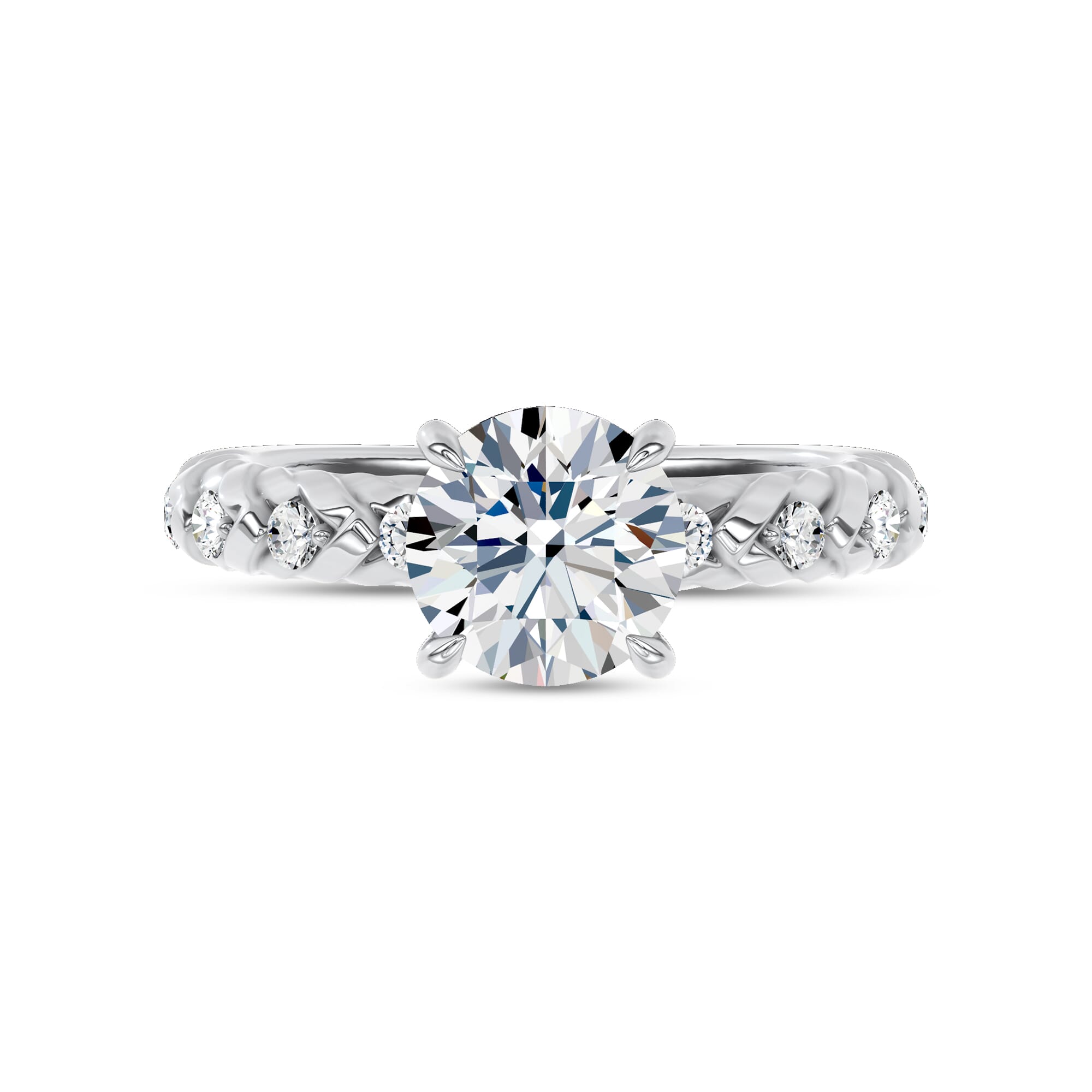 Illume Pave Engagement Ring by Christian Siriano