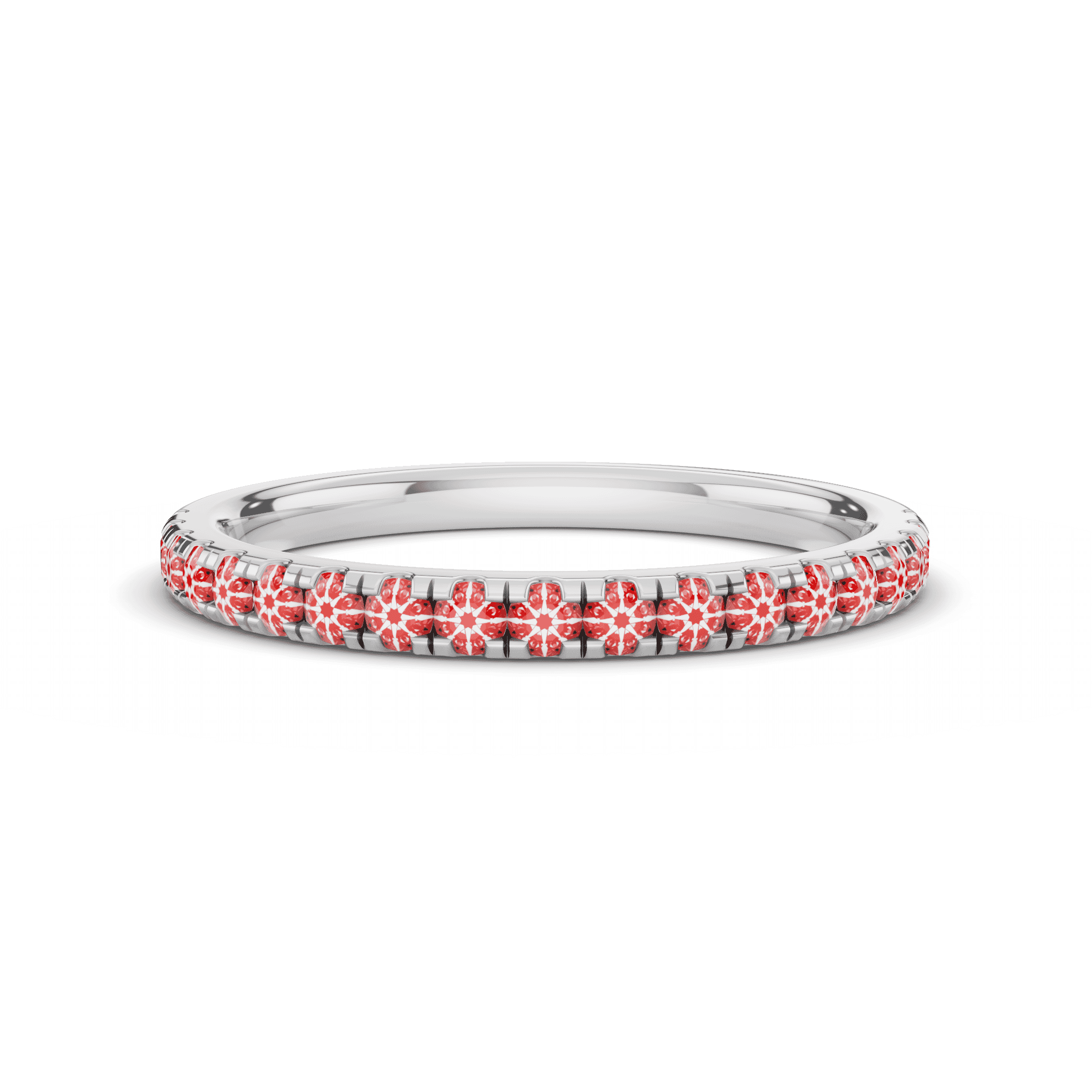 Signature Hearts and Arrows Pave Wedding Band