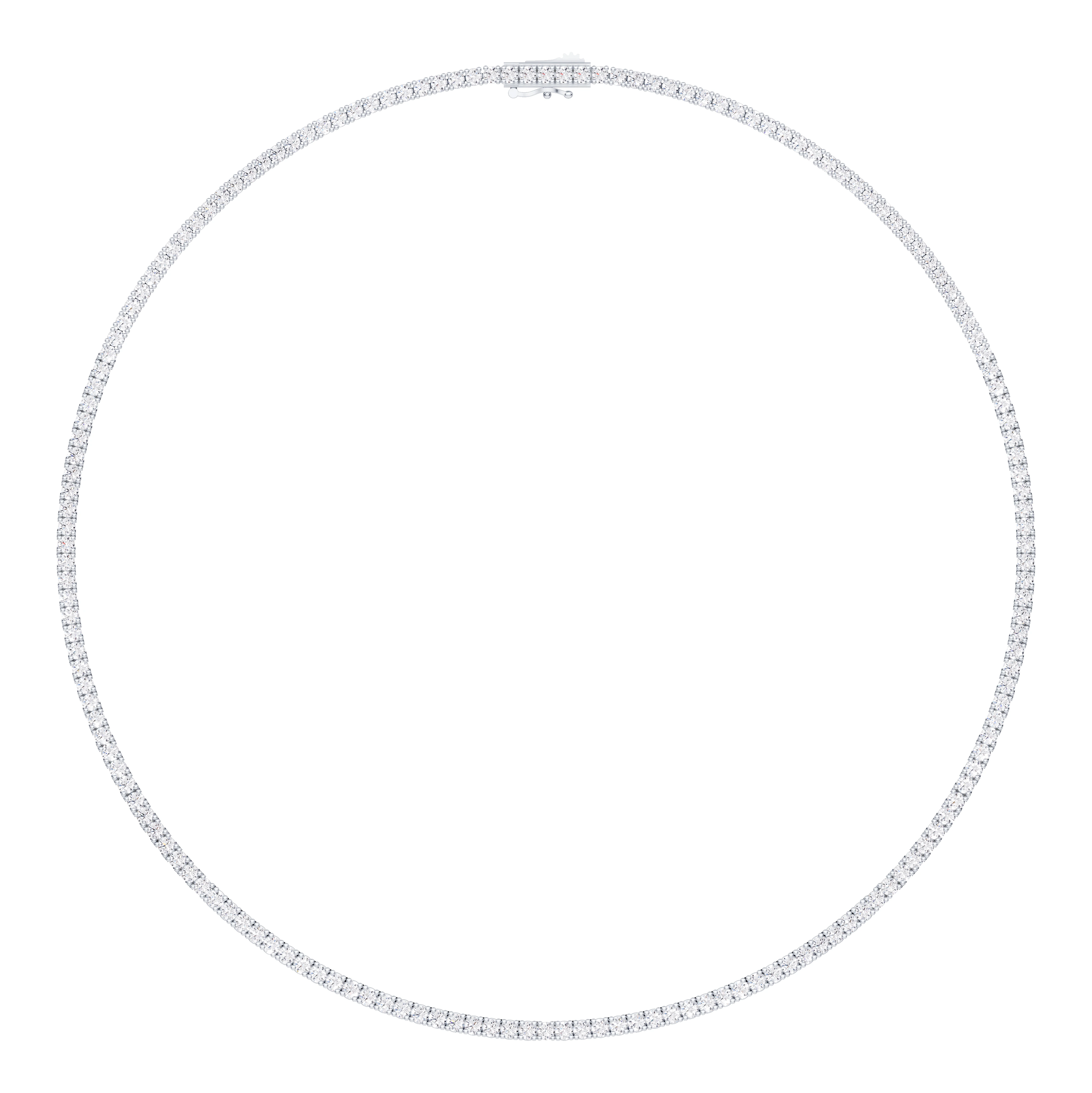 Classic Diamond Tennis Necklace