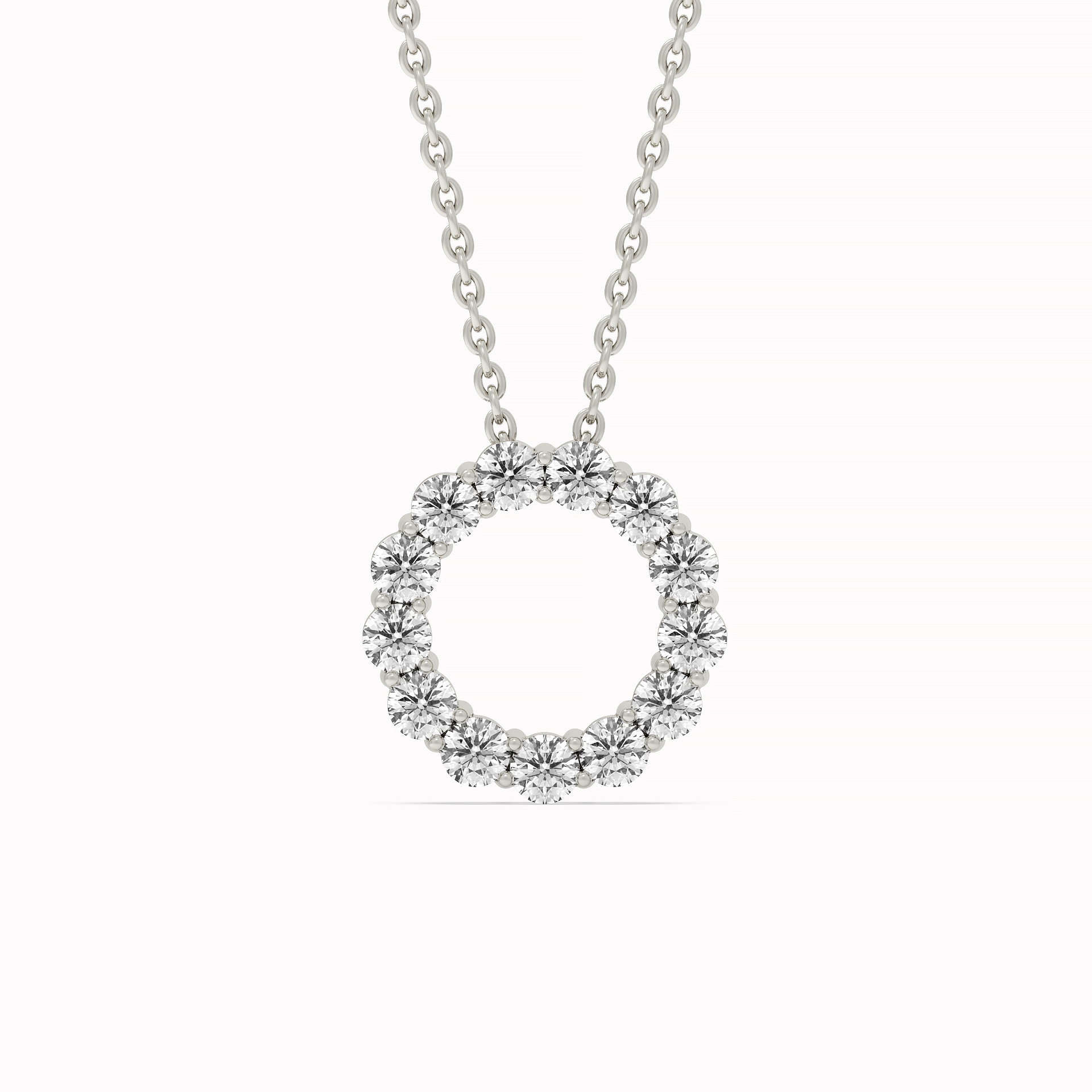 Circle Lab Diamond Necklace