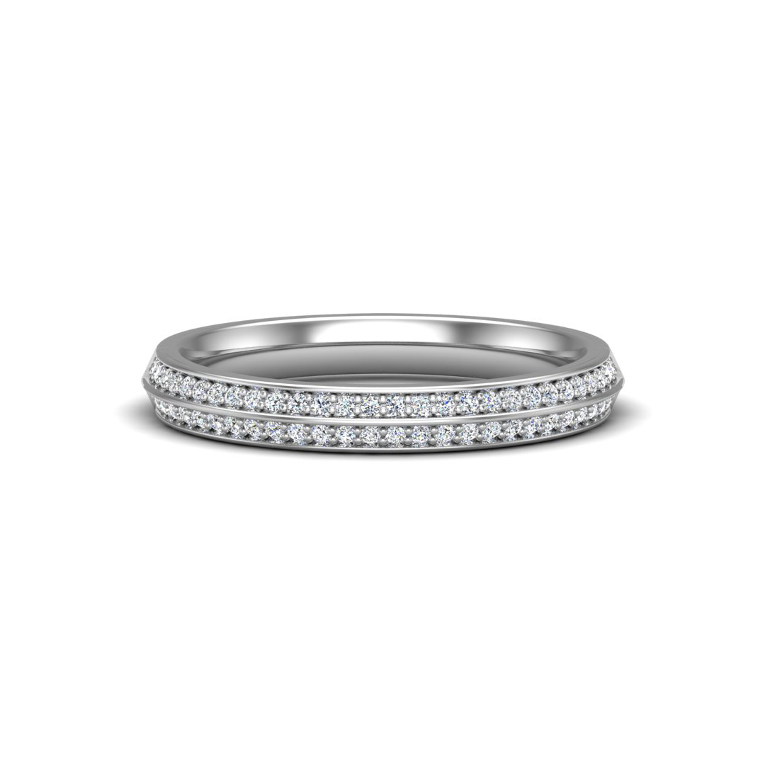 Phoenix Double Row Pave Band