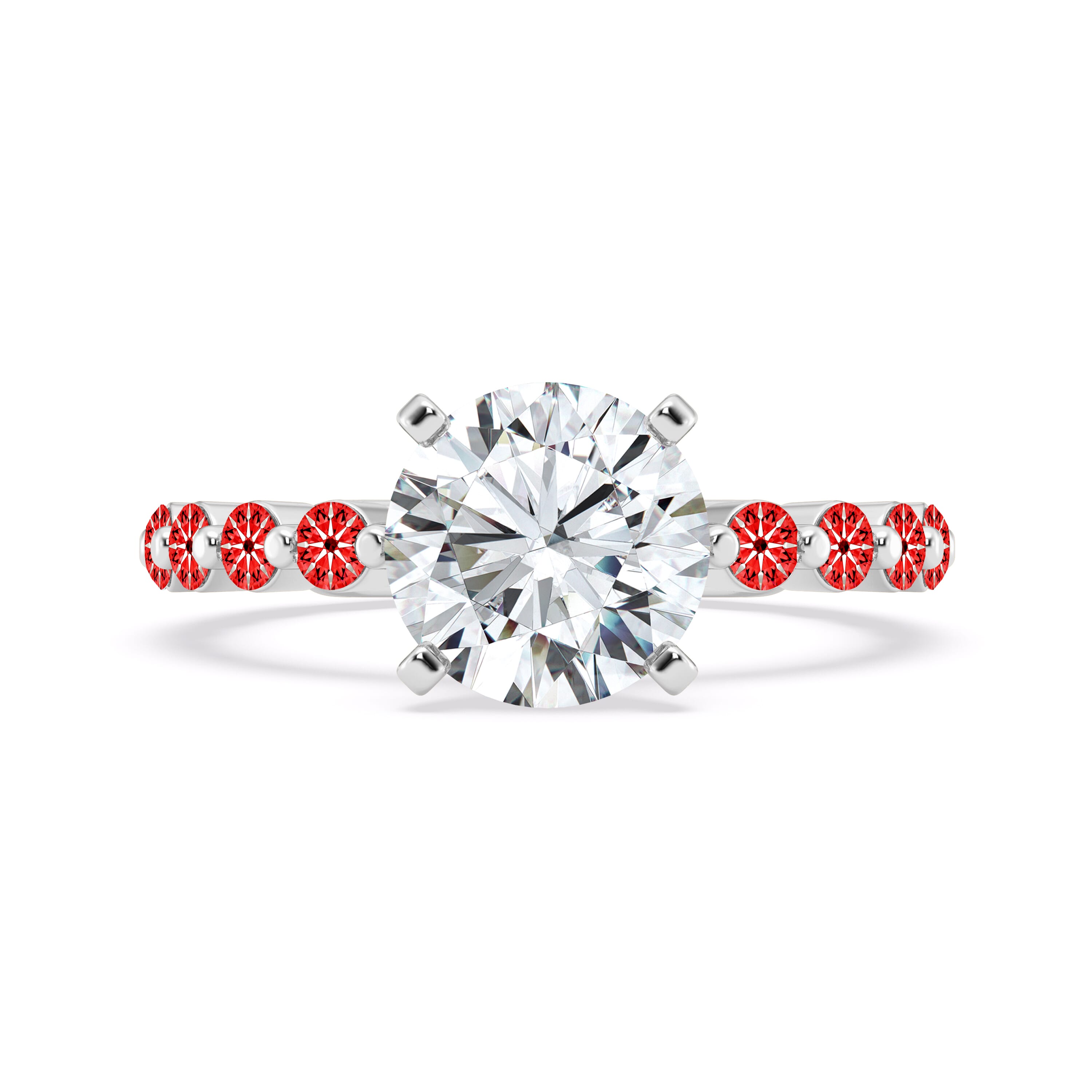 Signature Hearts and Arrows Shared Prong Engagement Ring (.70ct. tw.)