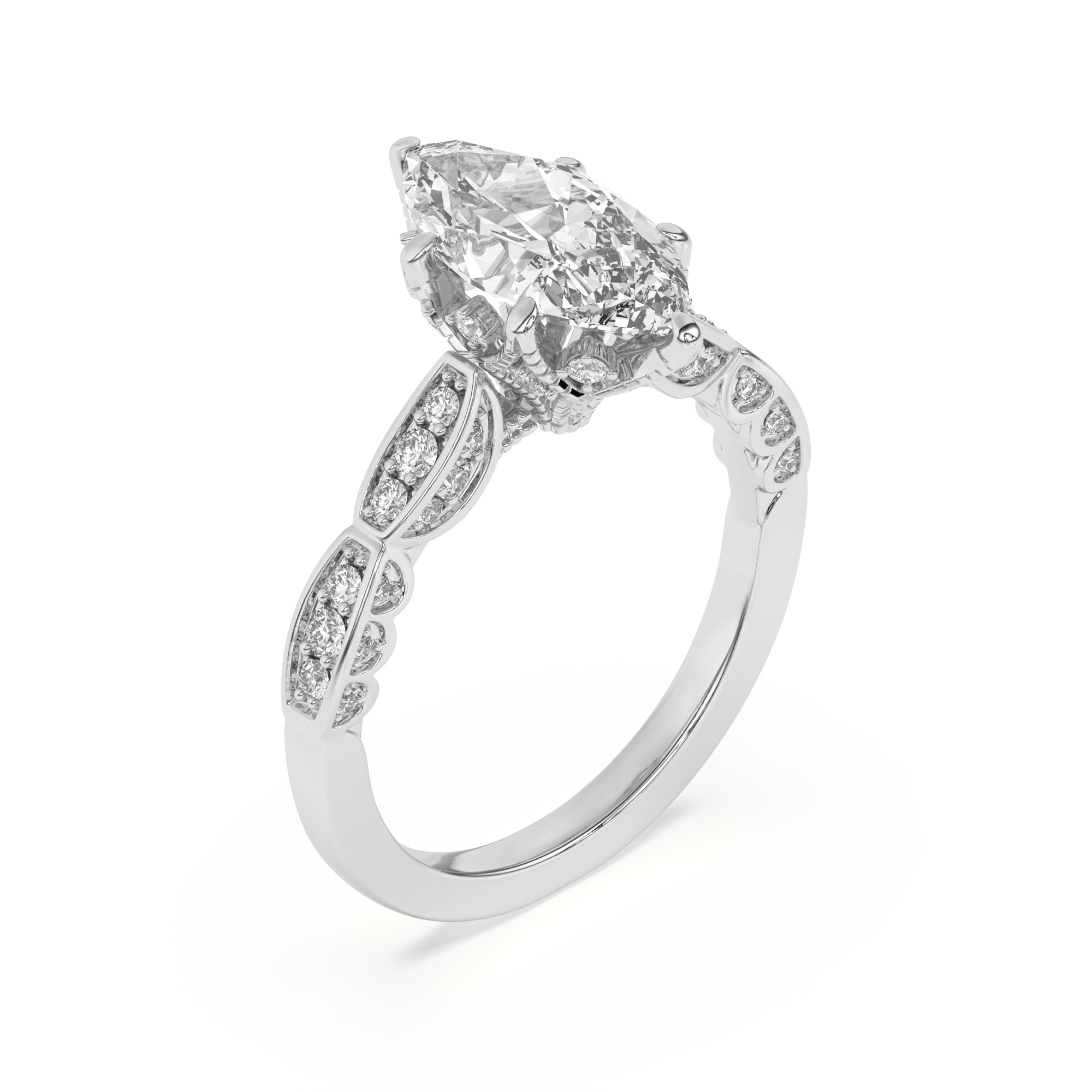 Aurelia Lace Engagement Ring