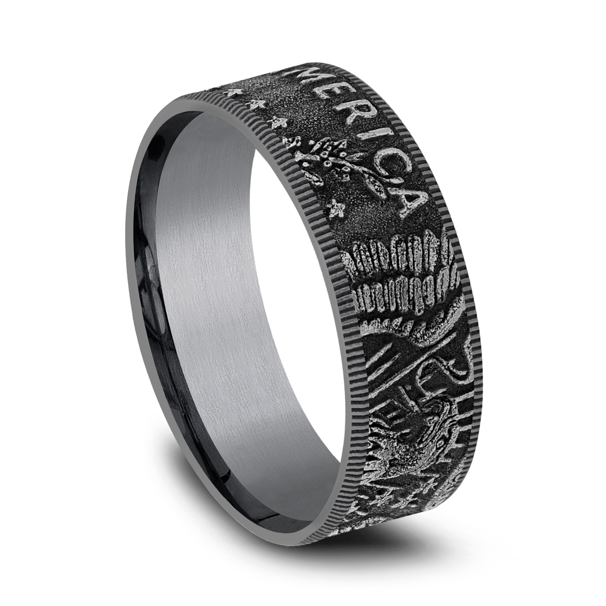 Liberty Coin-Edge Tantalum Comfort-Fit Band (8mm)