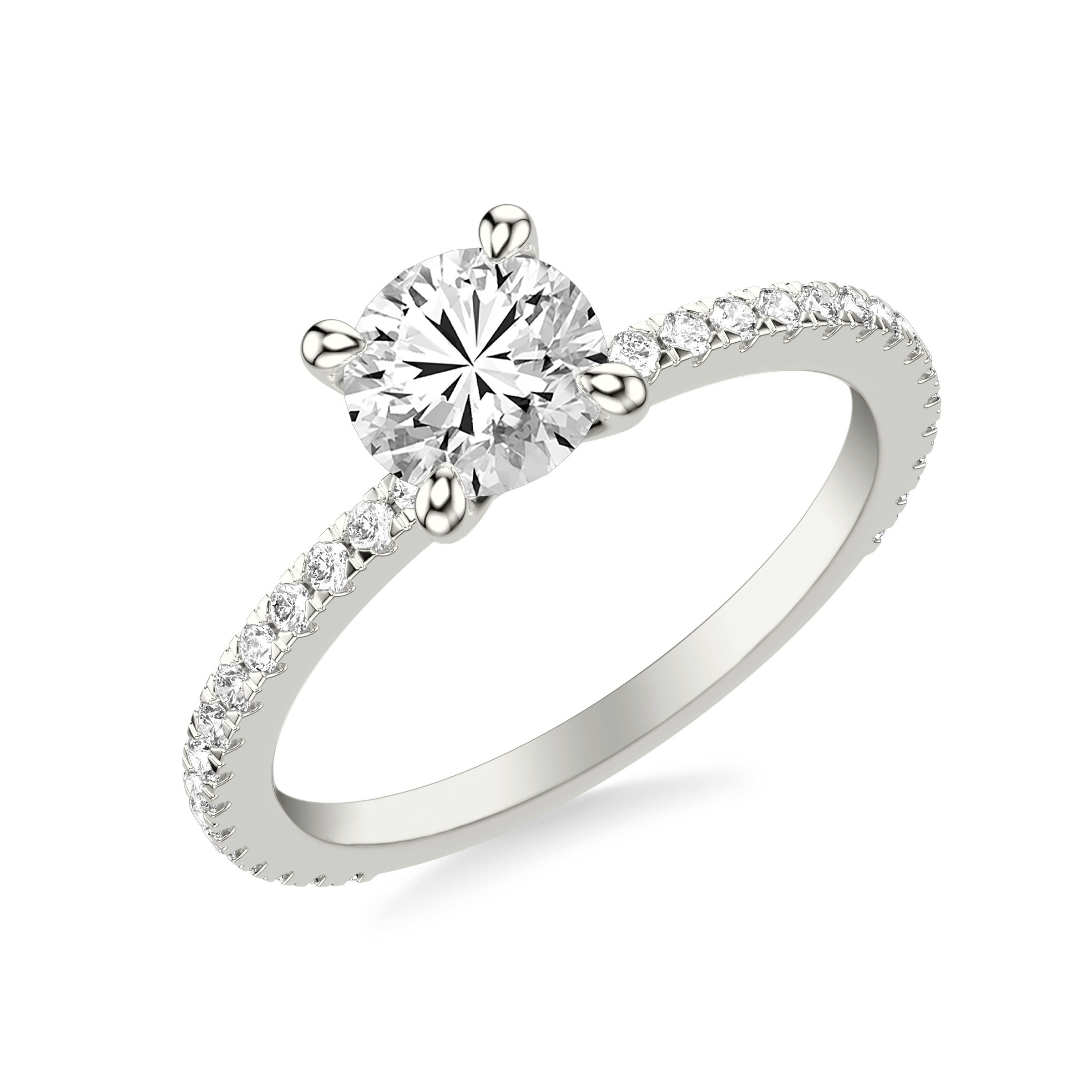 Lucinda Pave Diamond Engagement Ring