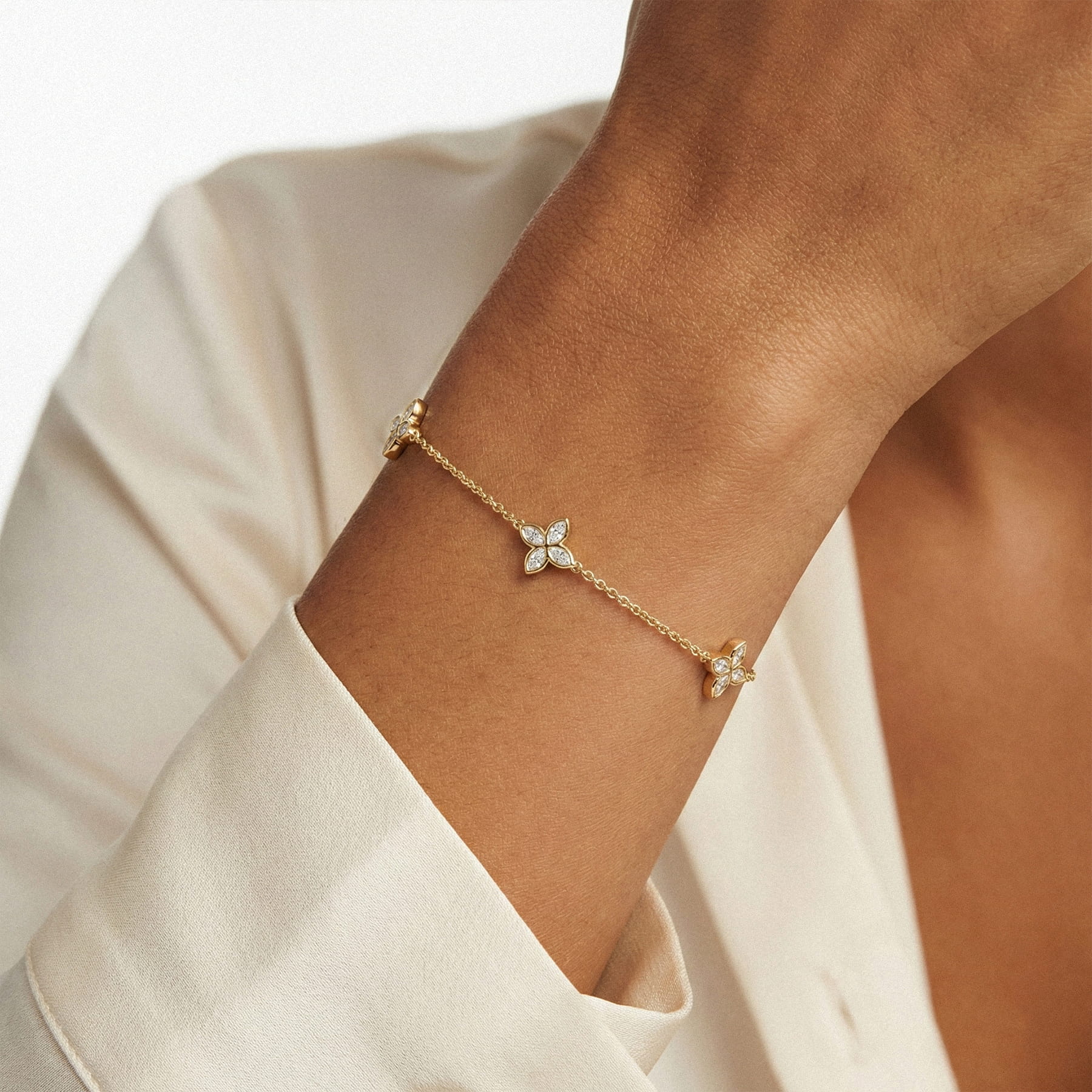 Maravina Rosette Bracelet by Christian Siriano