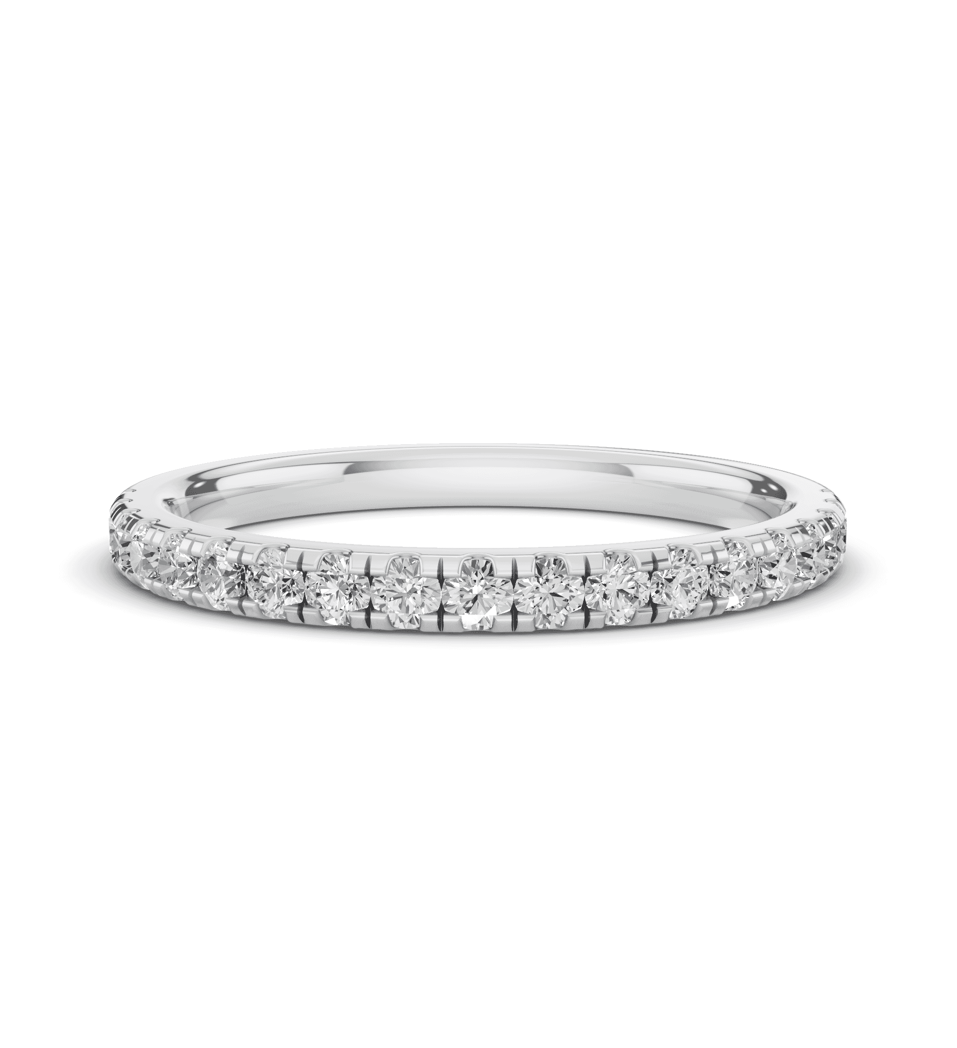 Signature Hearts and Arrows Pave Wedding Band