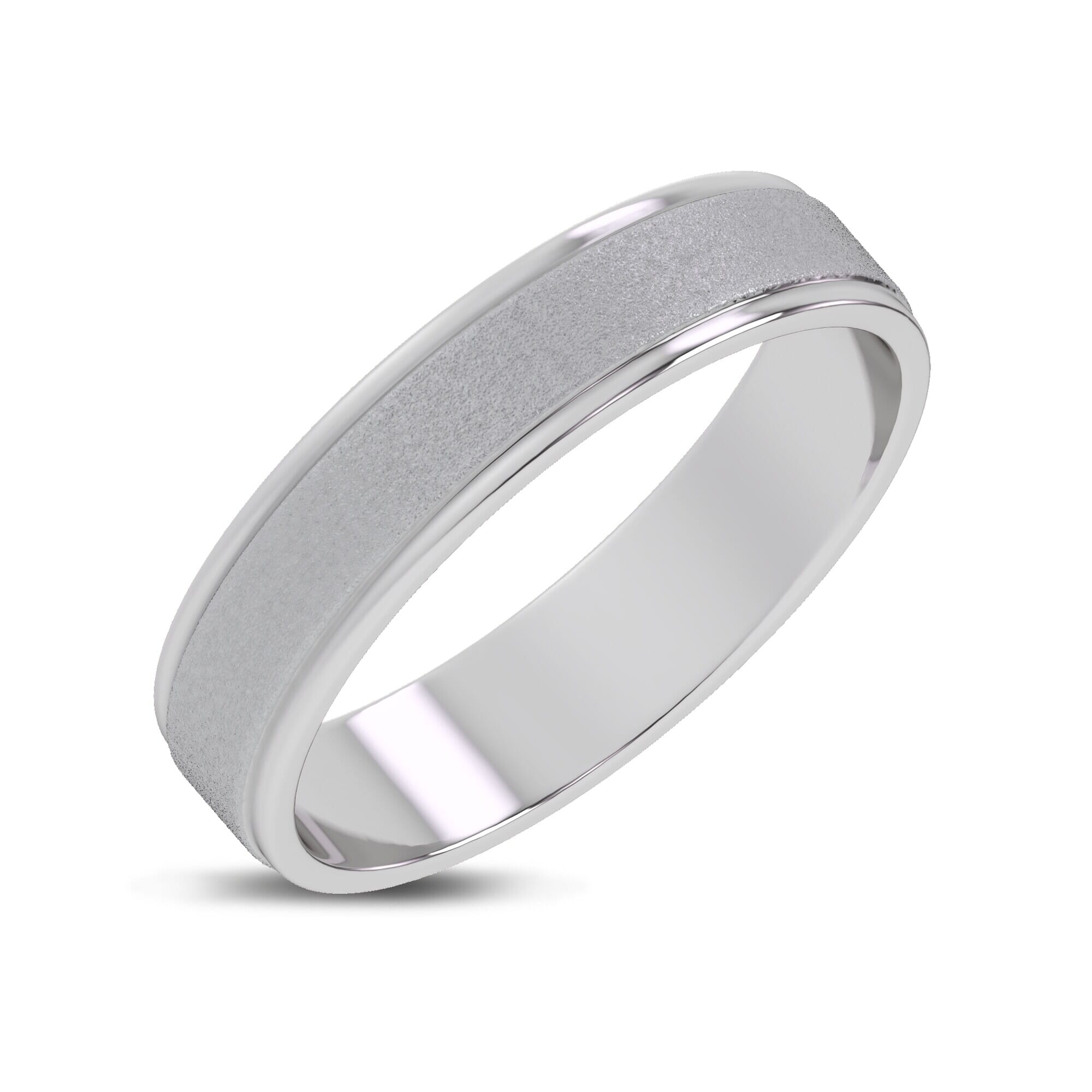 Brushed Center High-Polish Edge Band (5mm)