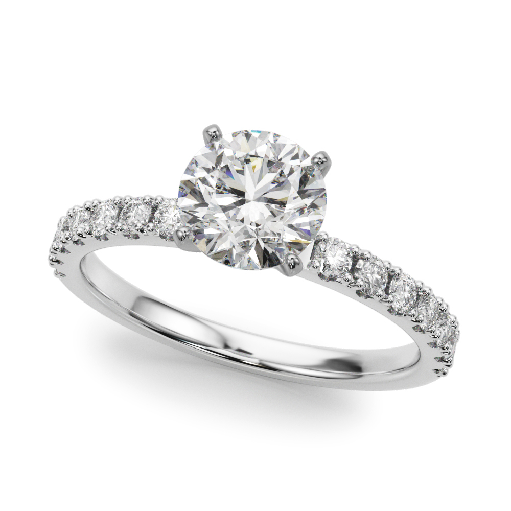 Lindsey Pave Diamond Engagement Ring