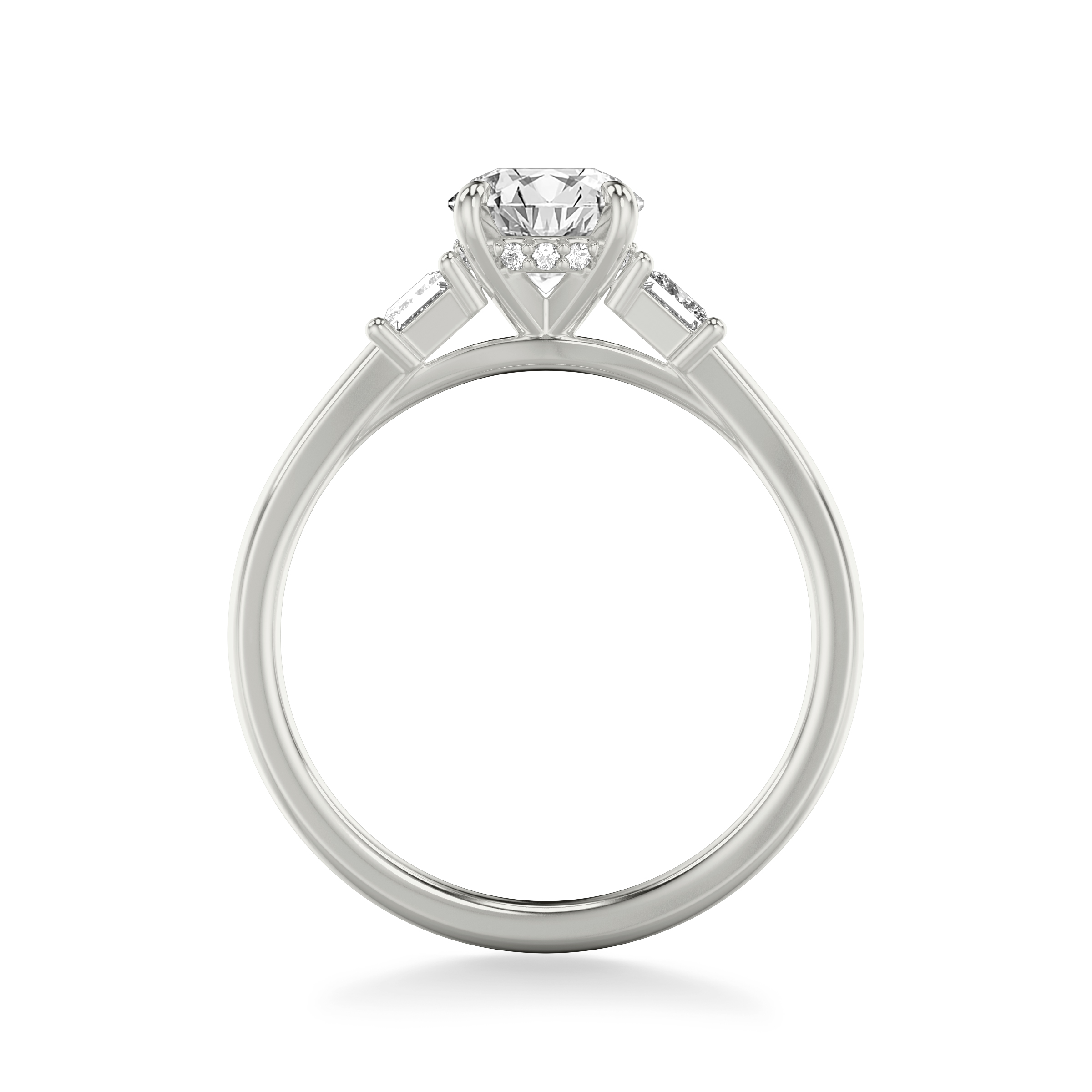 Shelby Classic Three Stone Engagement Ring