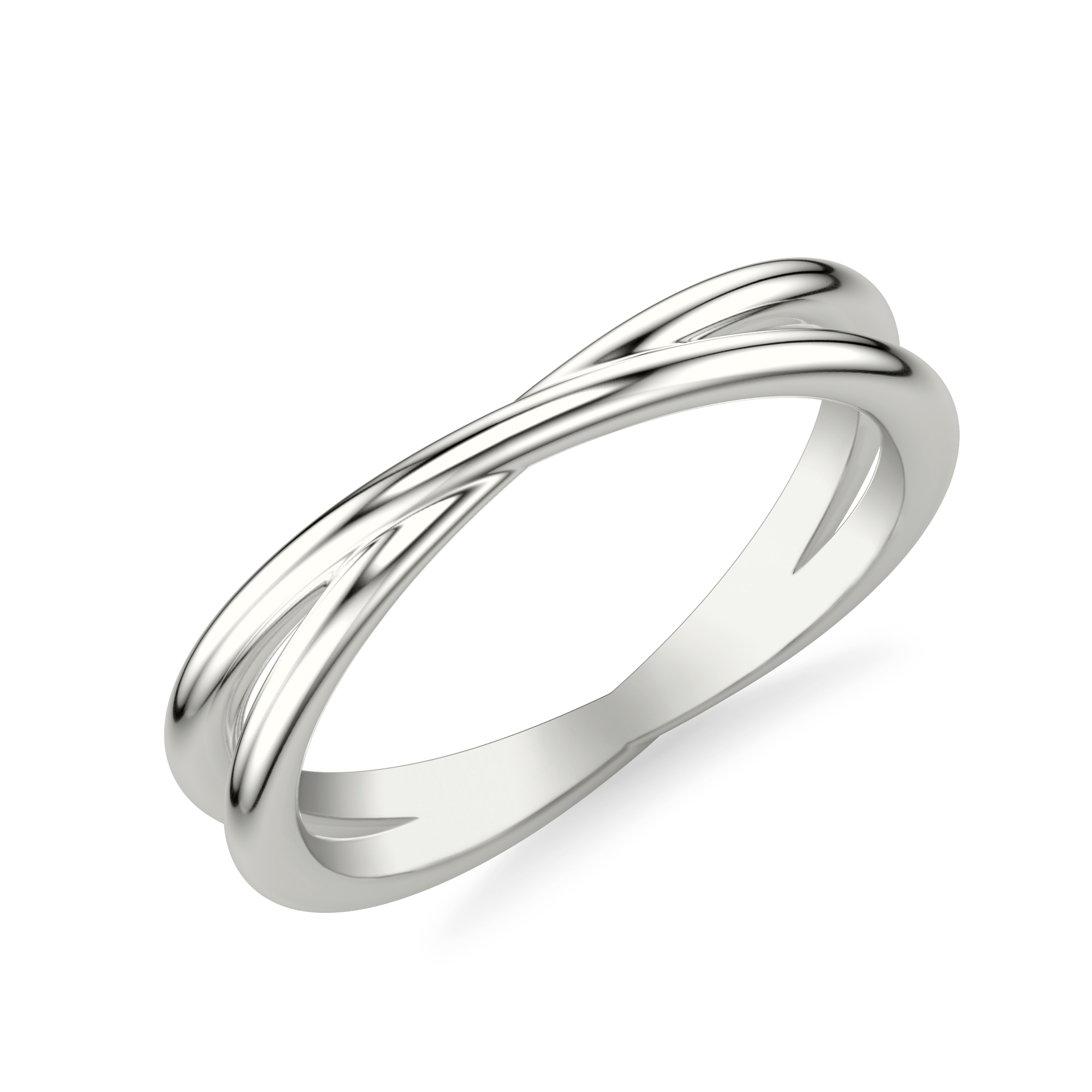 High-Polished Crossover Band