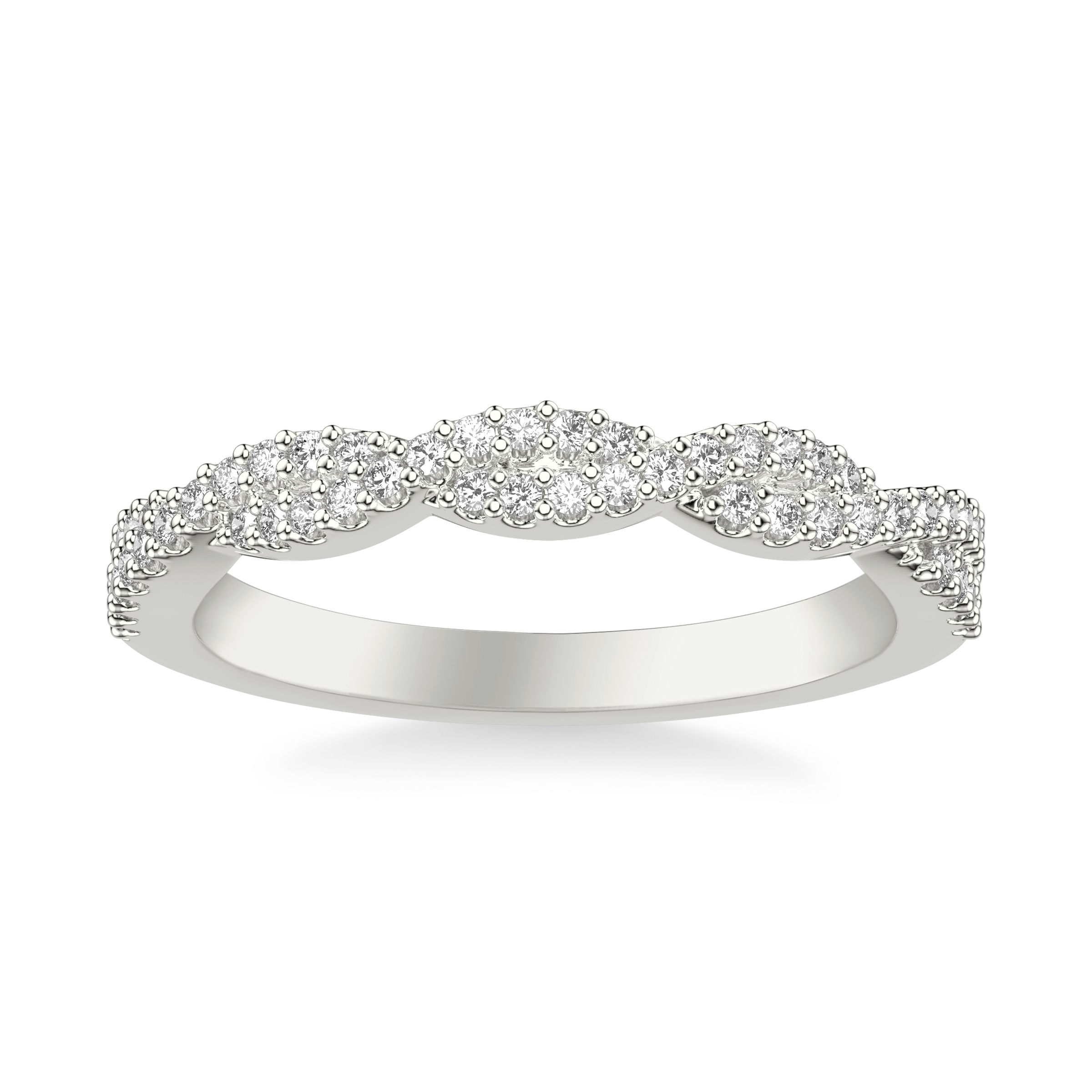 Presley Twist Pave Diamond Band