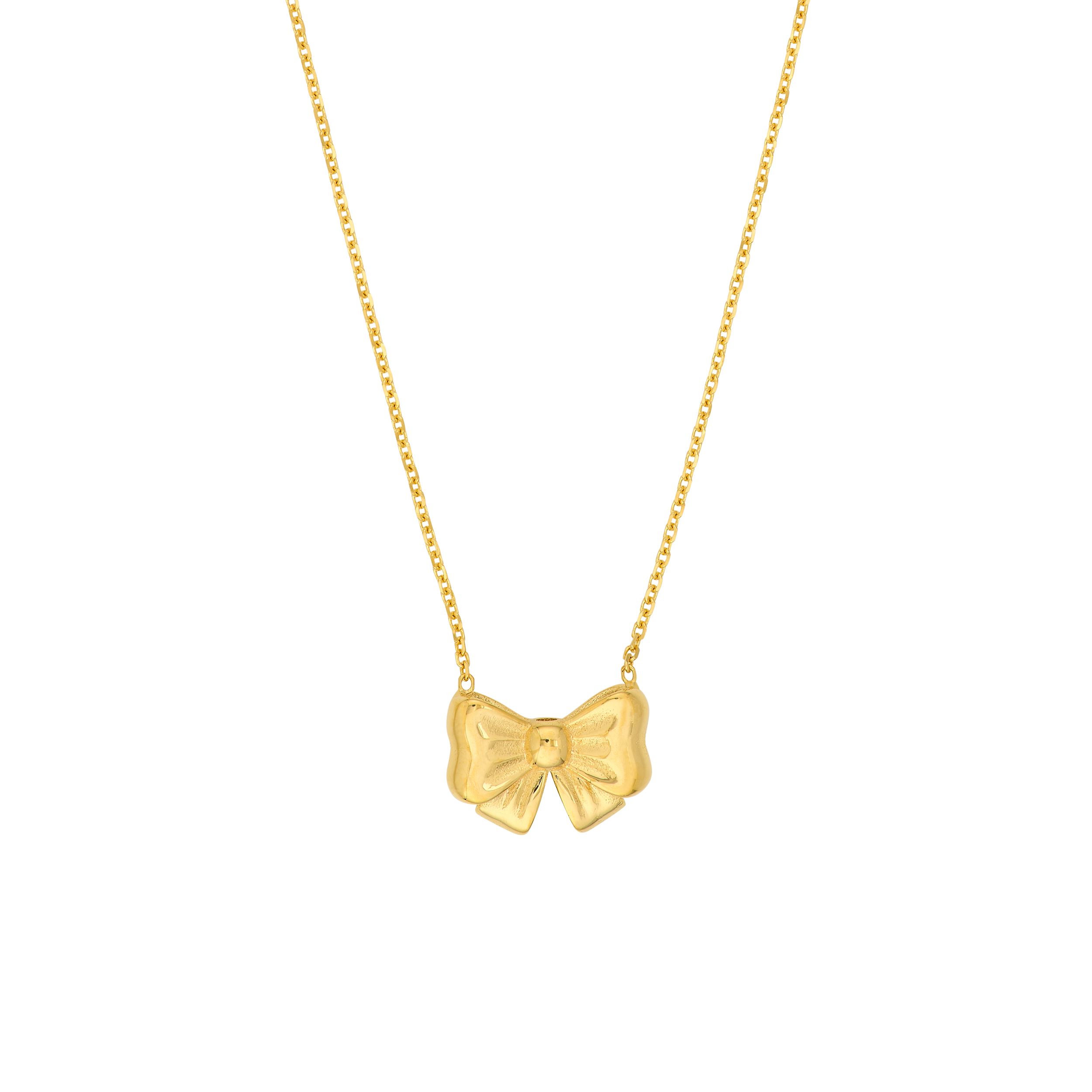 Bow Gold Necklace