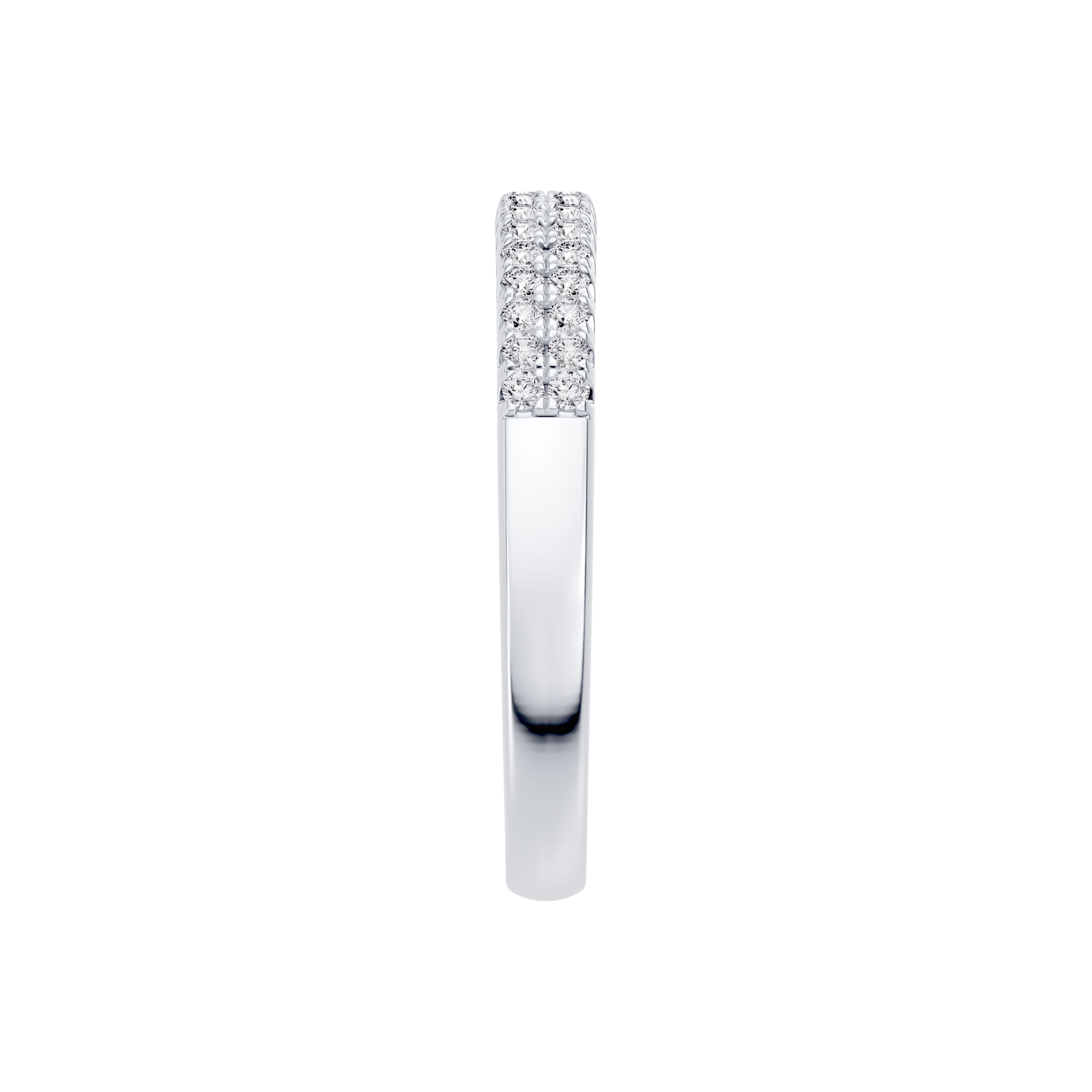 Classic Double-Row Pave Diamond Band