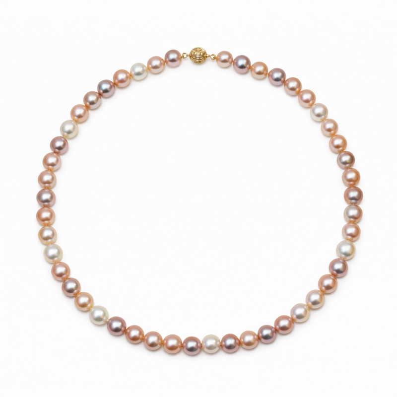 Freshwater Pearl Multicolor Necklace (9-10mm)