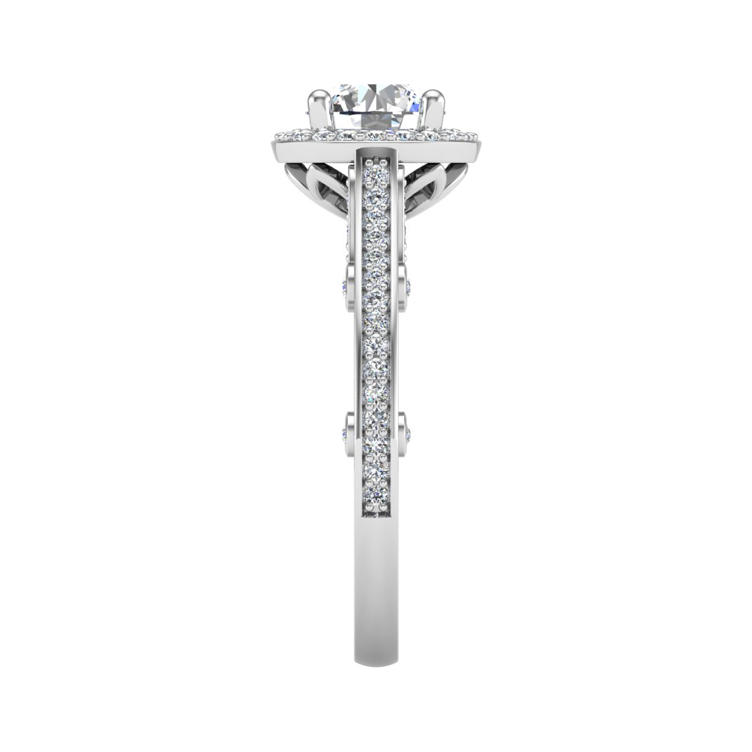 Harlow Halo Engagement Ring