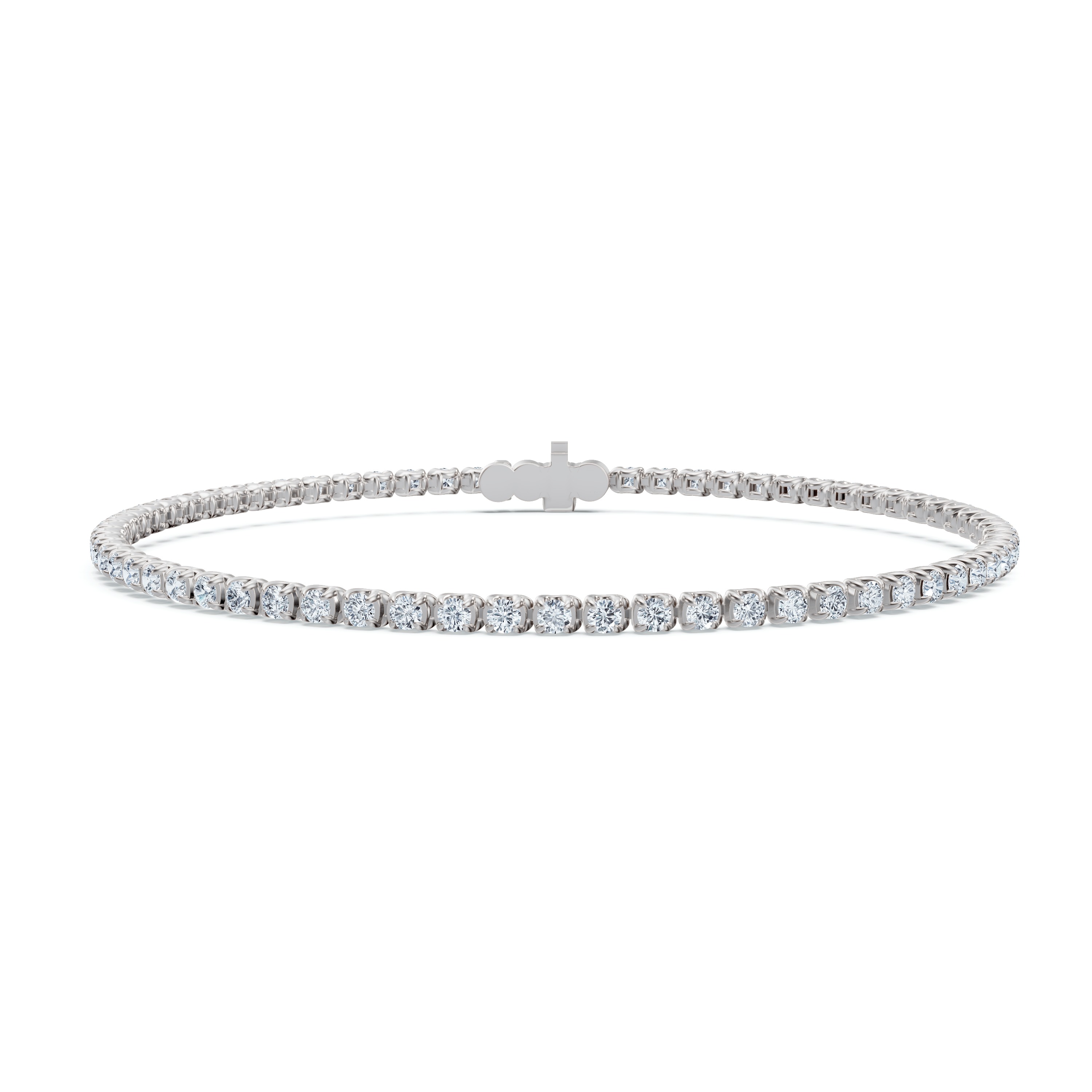 U-Prong Diamond Tennis Bracelet