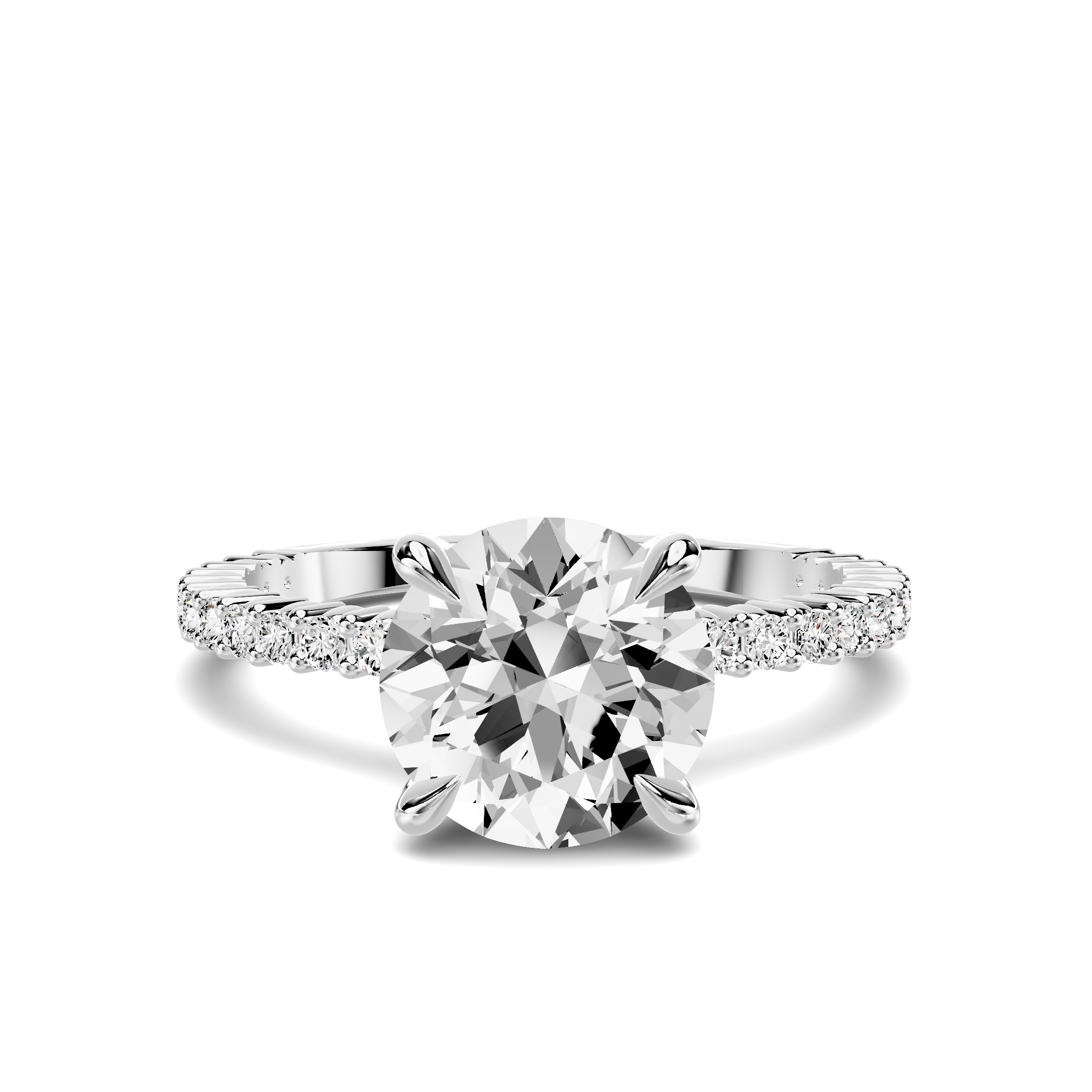 Aura Shared Prong Engagement Ring